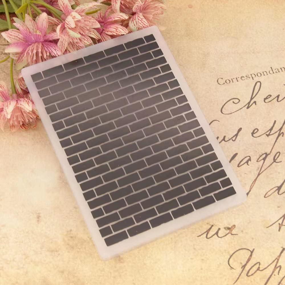 Plantilla de Embossing Plástico YUWIXMOX Navidad Pared Ladrillo