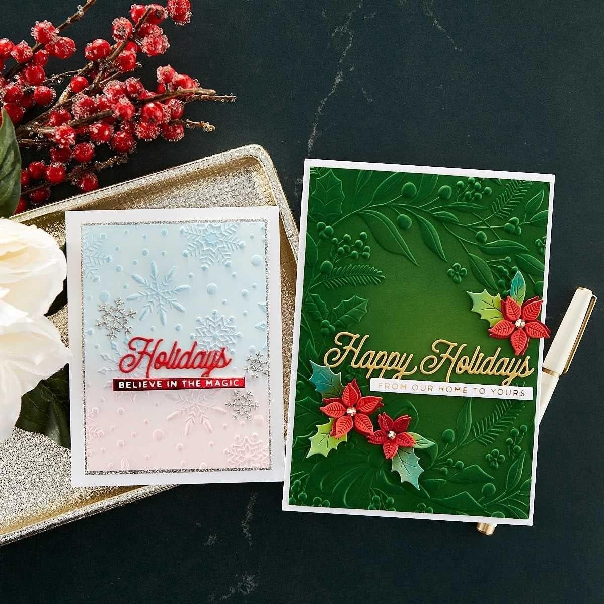 Folder de Embossing 3D Floral Festivo Spellbinders 14x22 cm