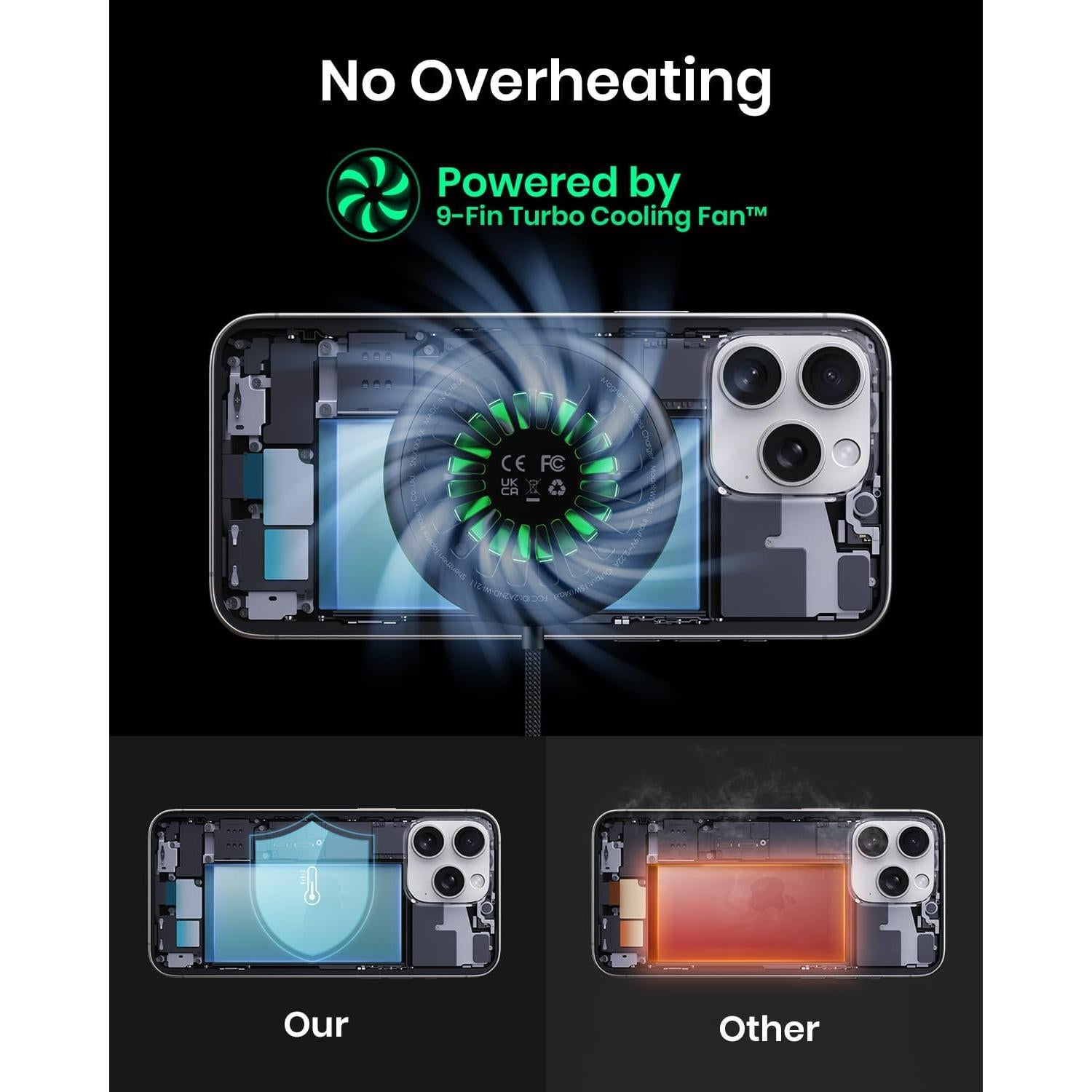 Cargador Inalámbrico INIU MagPro 15W para iPhone 12-16