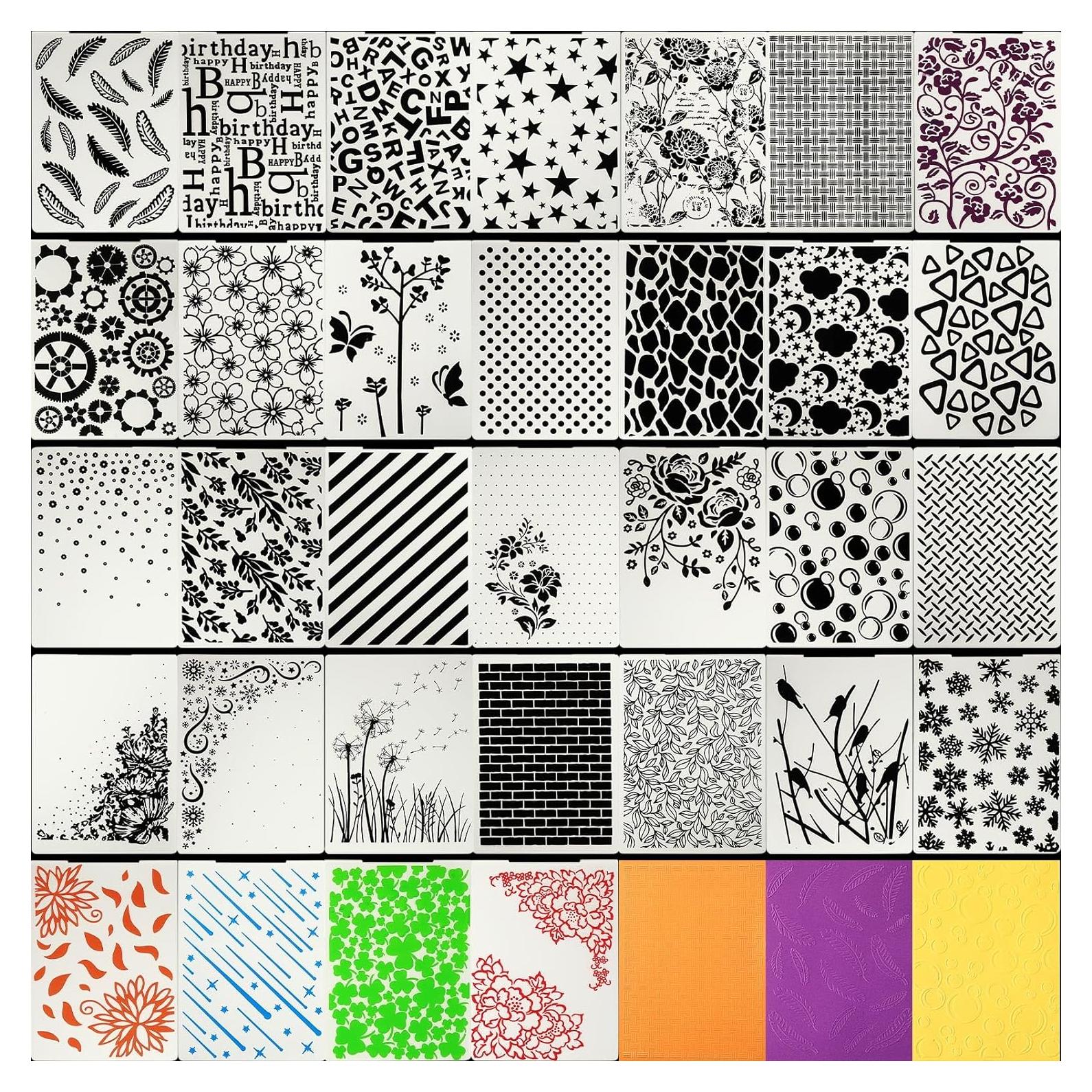 32 Carpetas de Relieve Mumufy para Tarjetas DIY 14.7x9.9cm