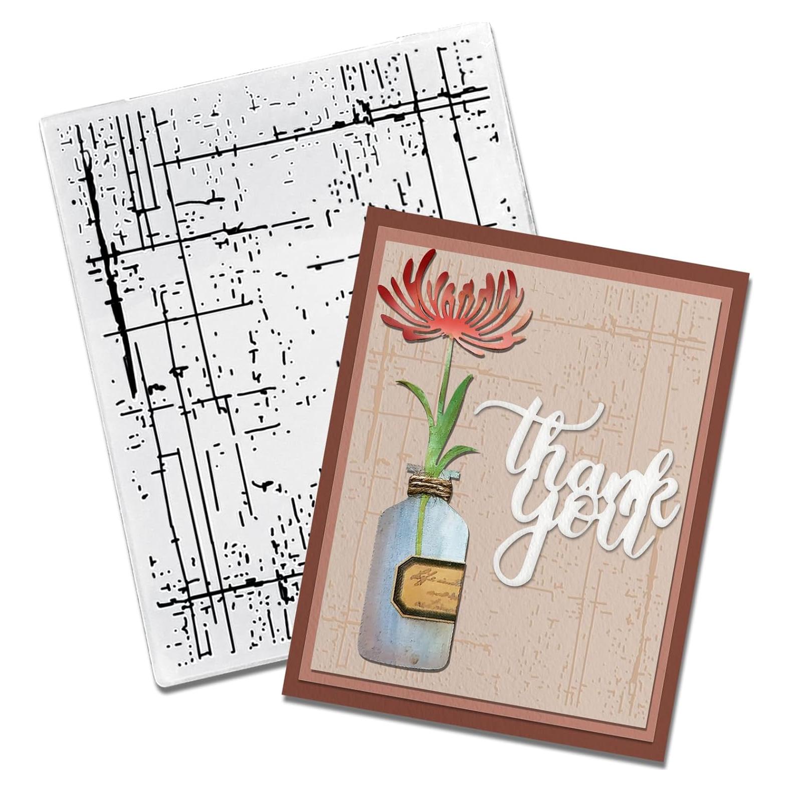 Carpeta de Embossing Texturizada Threetols 15.2x12.1cm