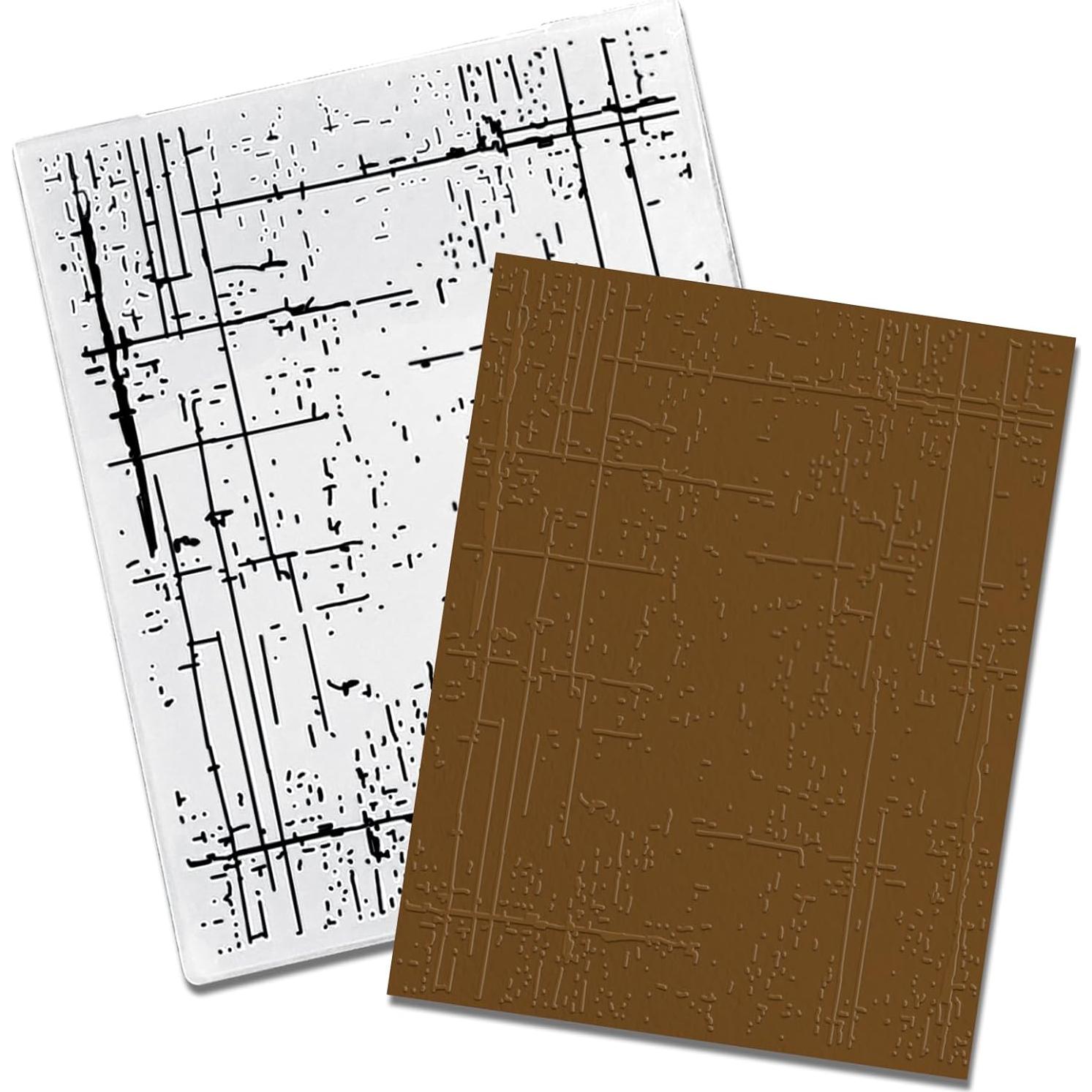 Carpeta de Embossing Texturizada Threetols 15.2x12.1cm
