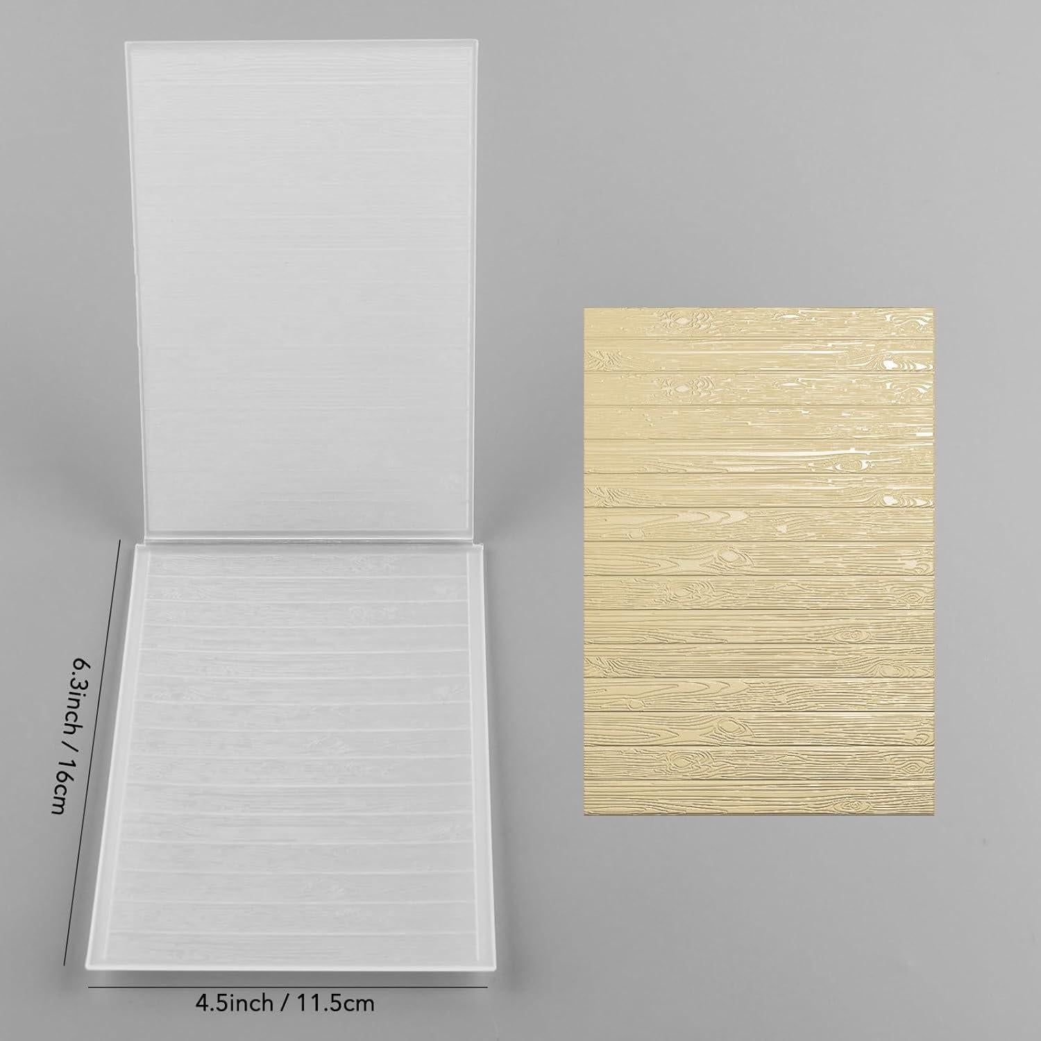 Carpeta de Relieve 3D Briartw Transparente 16.3x11.5cm para Scrapbooking