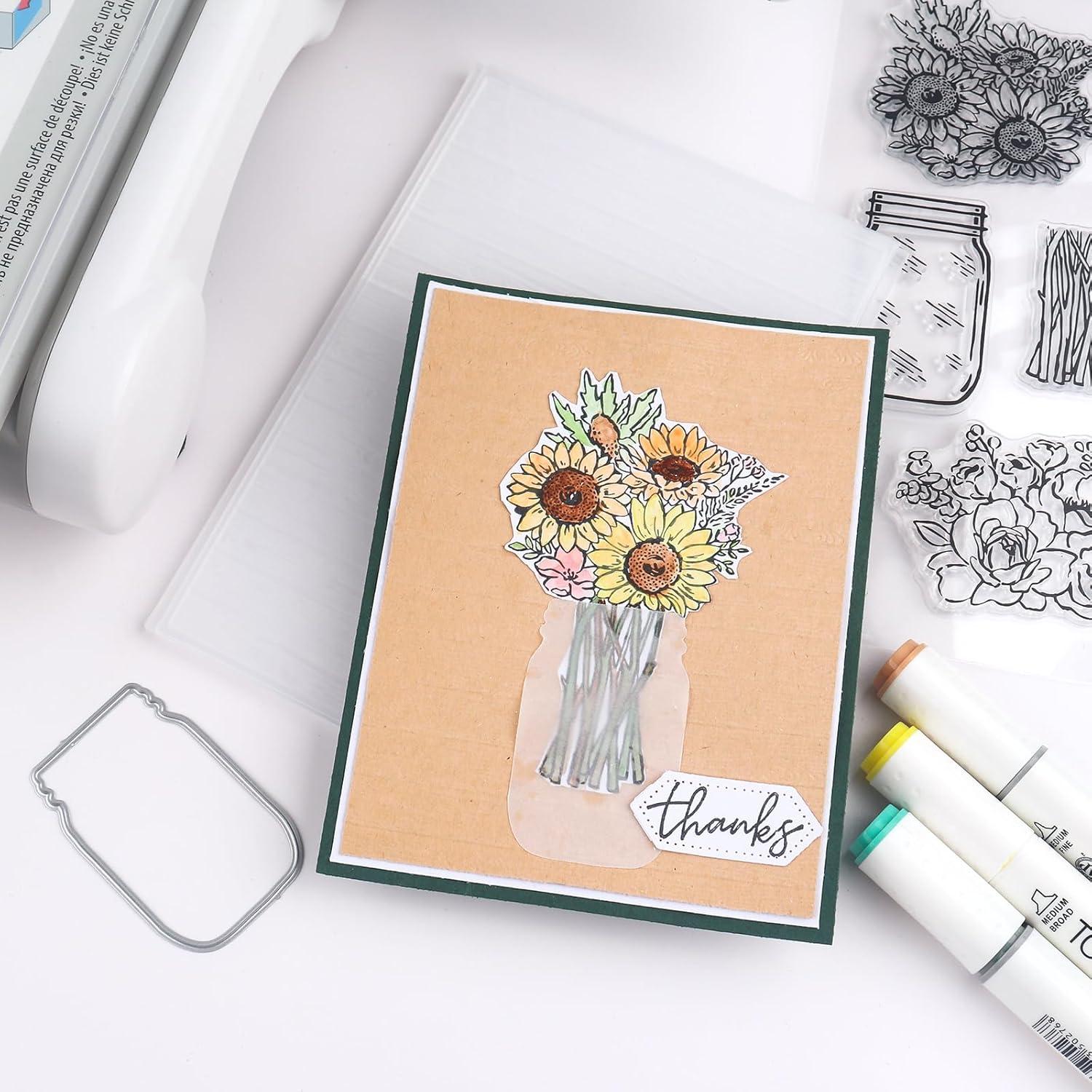 Carpeta de Relieve 3D Briartw Transparente 16.3x11.5cm para Scrapbooking