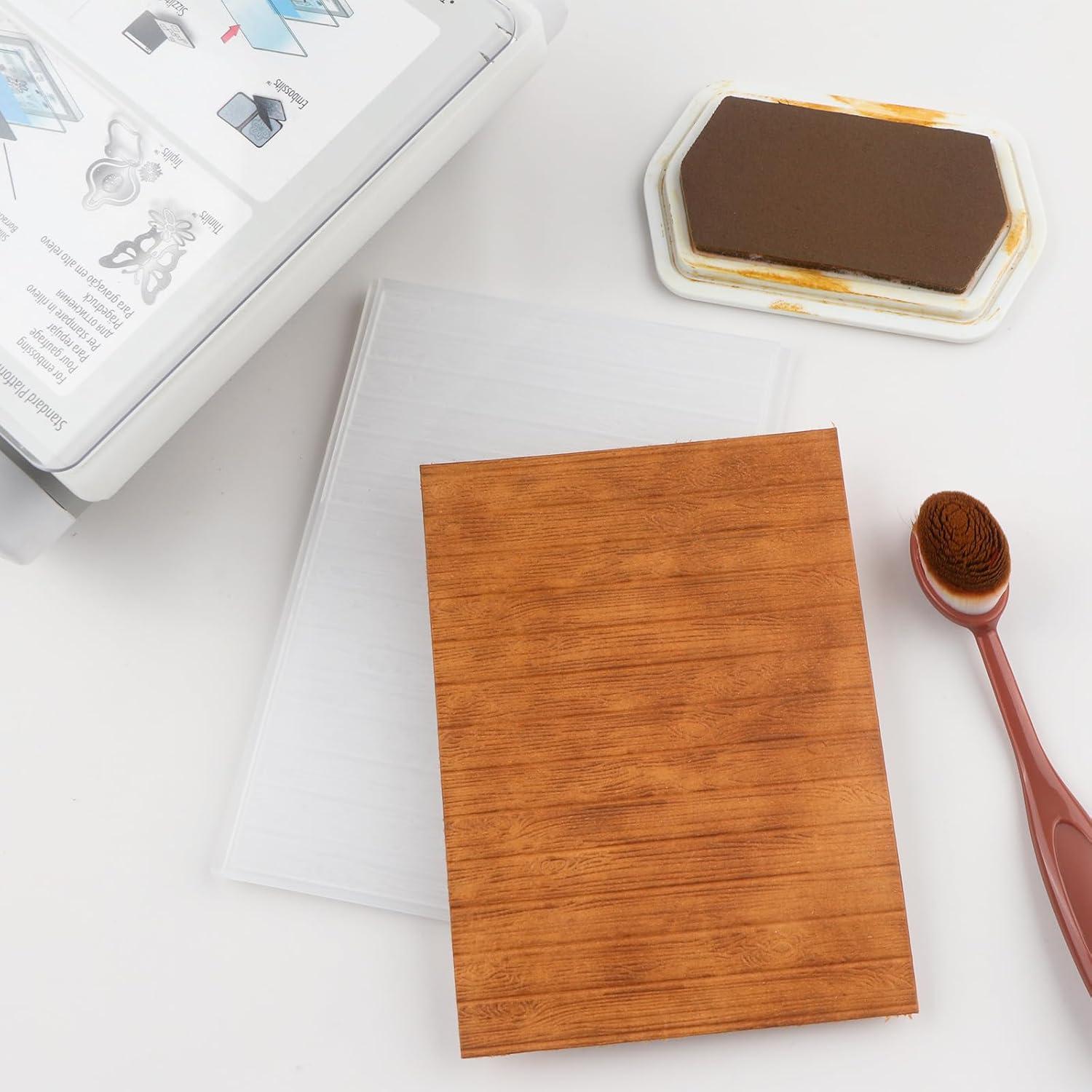 Carpeta de Relieve 3D Briartw Transparente 16.3x11.5cm para Scrapbooking