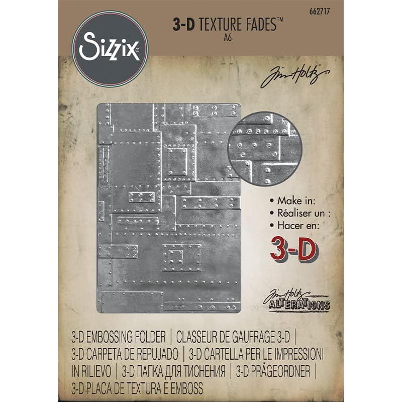 Carpeta de Embossing 3D Sizzix Texture Fades A2 Grande