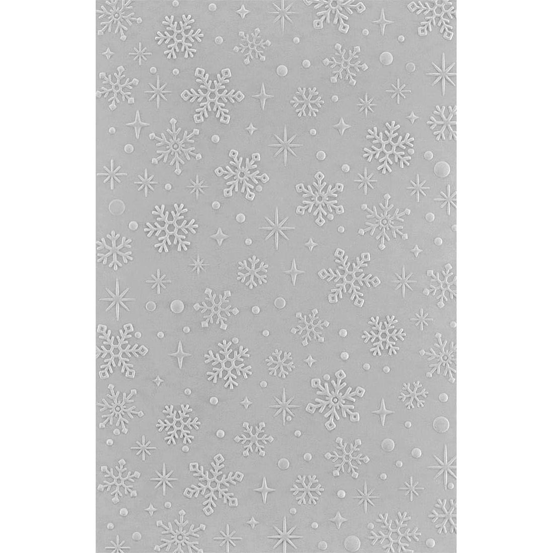 Carpeta de Embossing 3D Nieve Brillante Spellbinders 14x22 cm