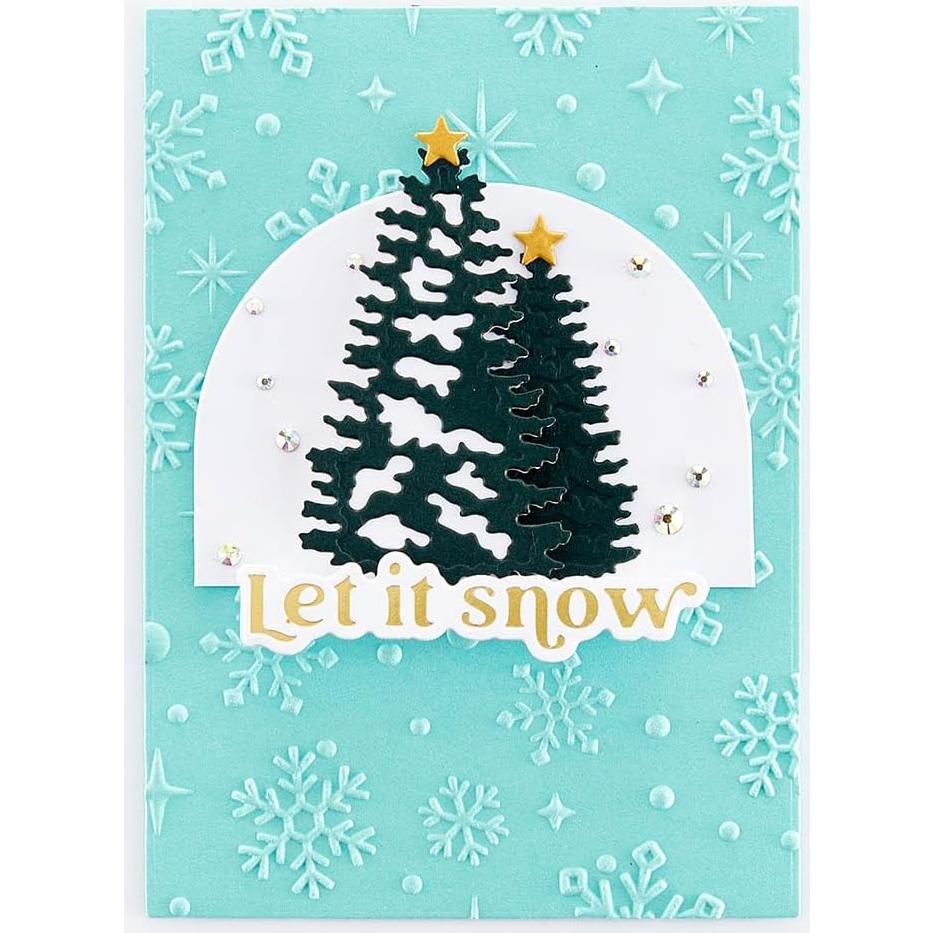 Carpeta de Embossing 3D Nieve Brillante Spellbinders 14x22 cm