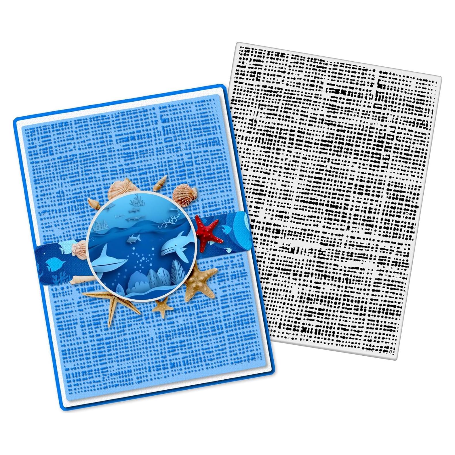 Plantilla de Embossing Hying 3D Rayas Irregulares 10.4x14.5cm