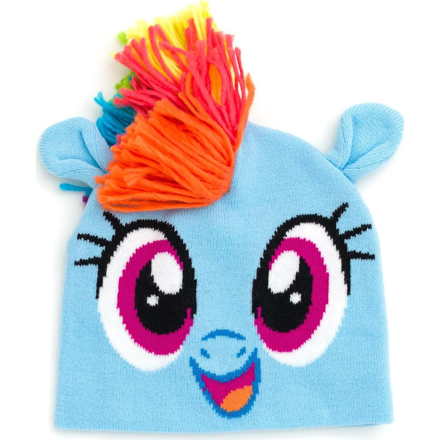 Sudadera de Forro Polar Niñas Rainbow Dash + Sombrero Beanie