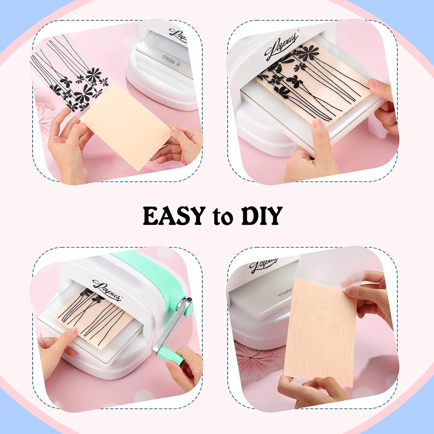 12 Plantillas de Embossing Chengu para Manualidades 29.5x10.5cm