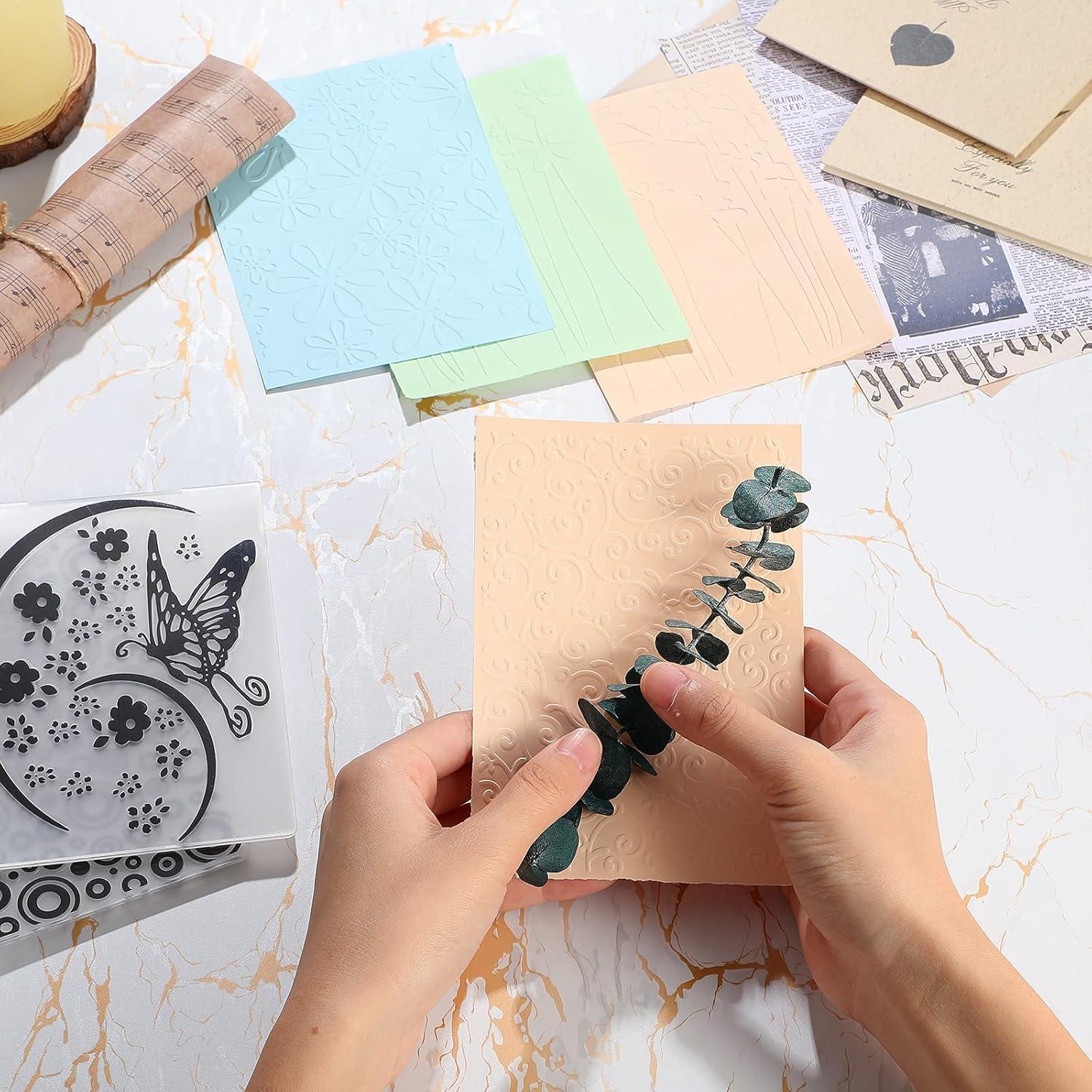 12 Plantillas de Embossing Chengu para Manualidades 29.5x10.5cm