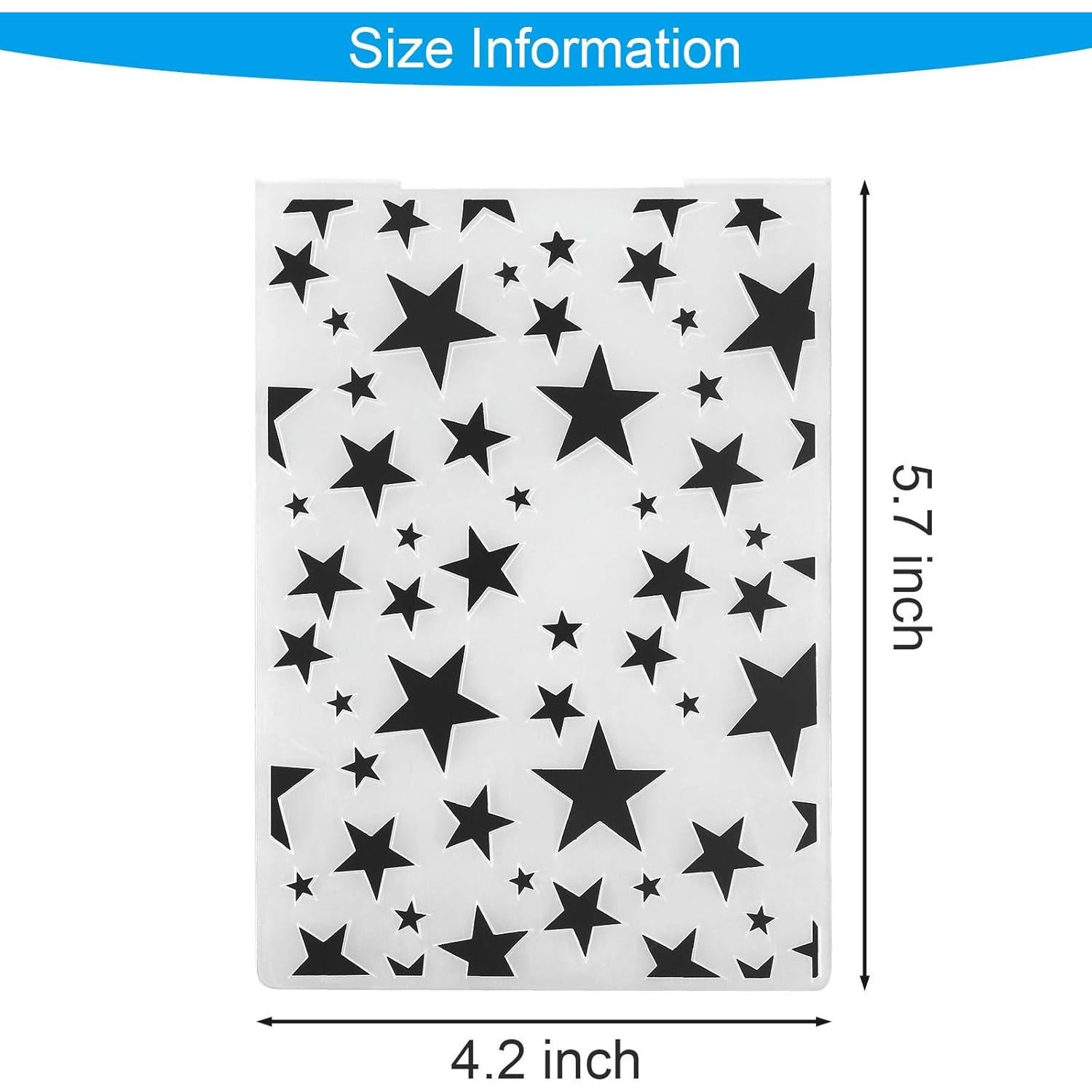 15 Carpetas de Relieve Plástico Outus 14.6x10.7 cm Manualidades