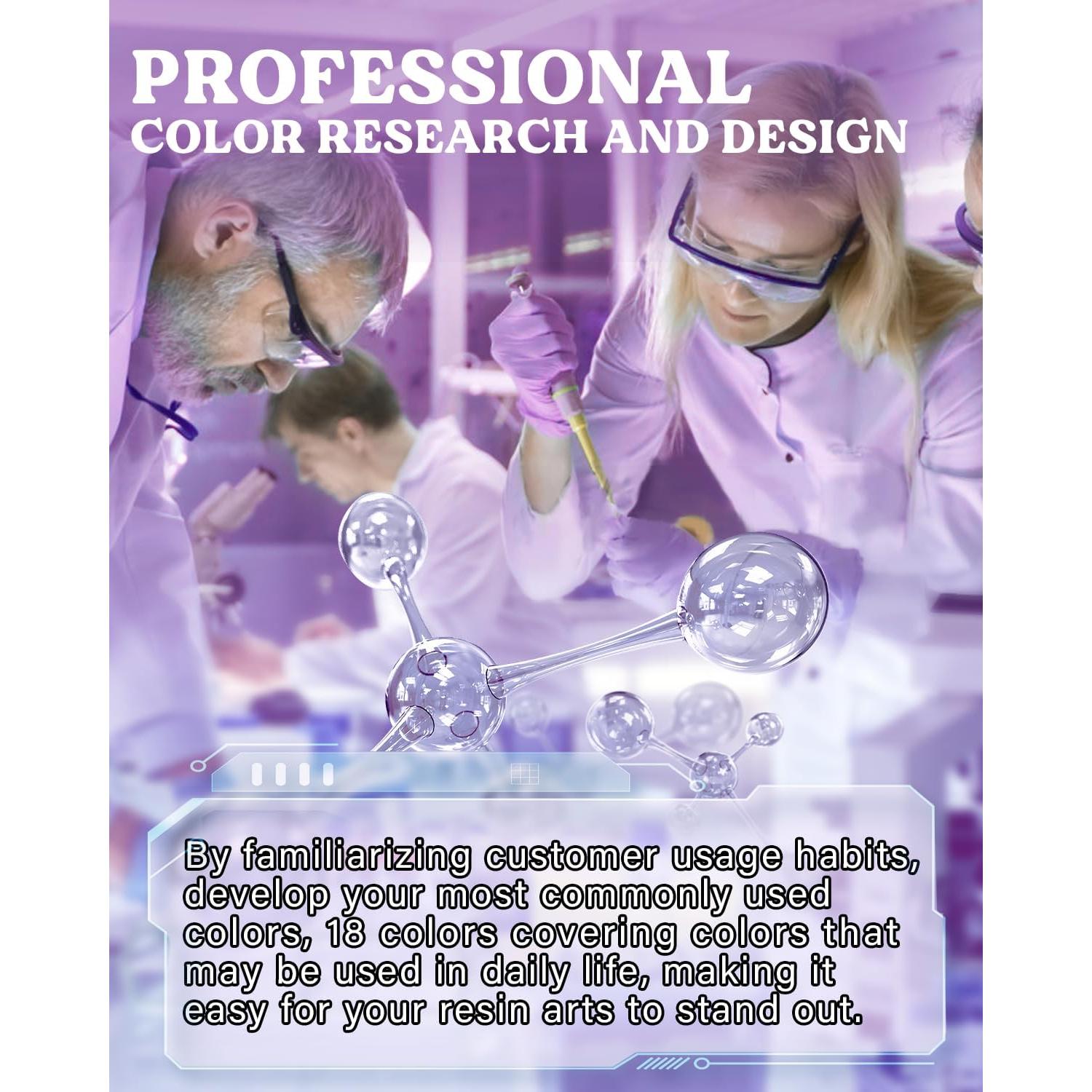 Resina UV Let's Resin 18 Colores 20g para Joyería y Artesanías