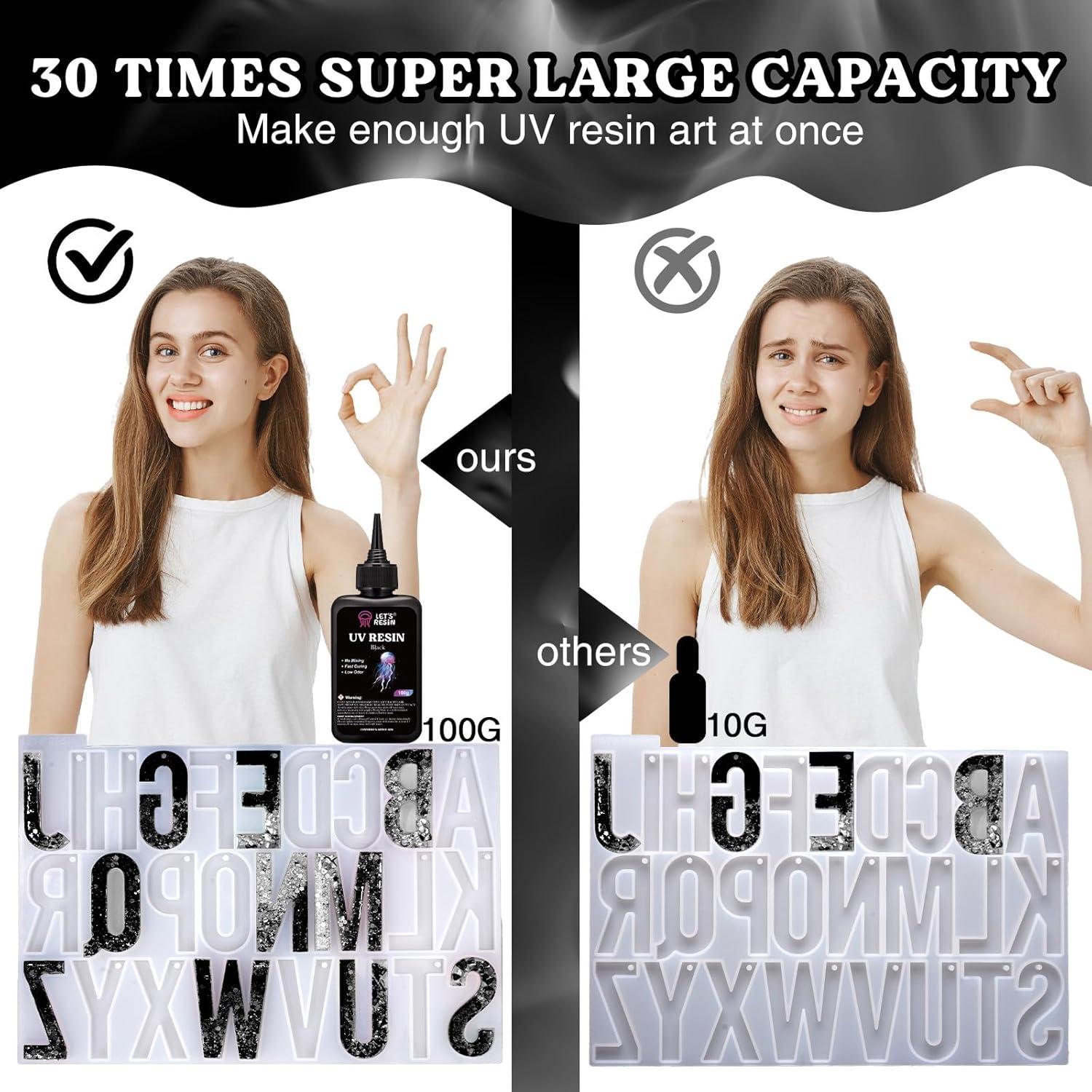 Resina UV Colorida LET'S RESIN 300g para Manualidades y Joyería