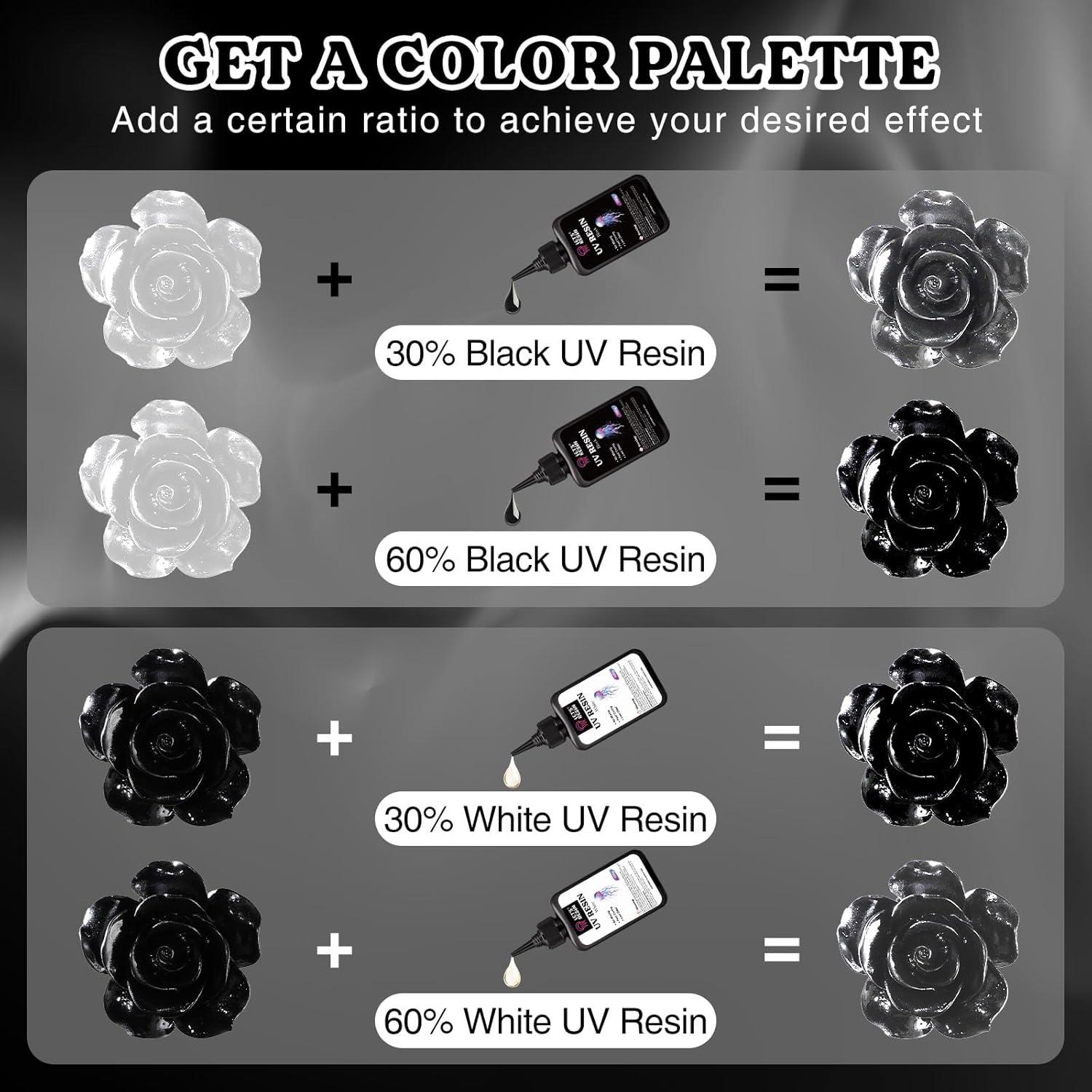 Resina UV Colorida LET'S RESIN 300g para Manualidades y Joyería