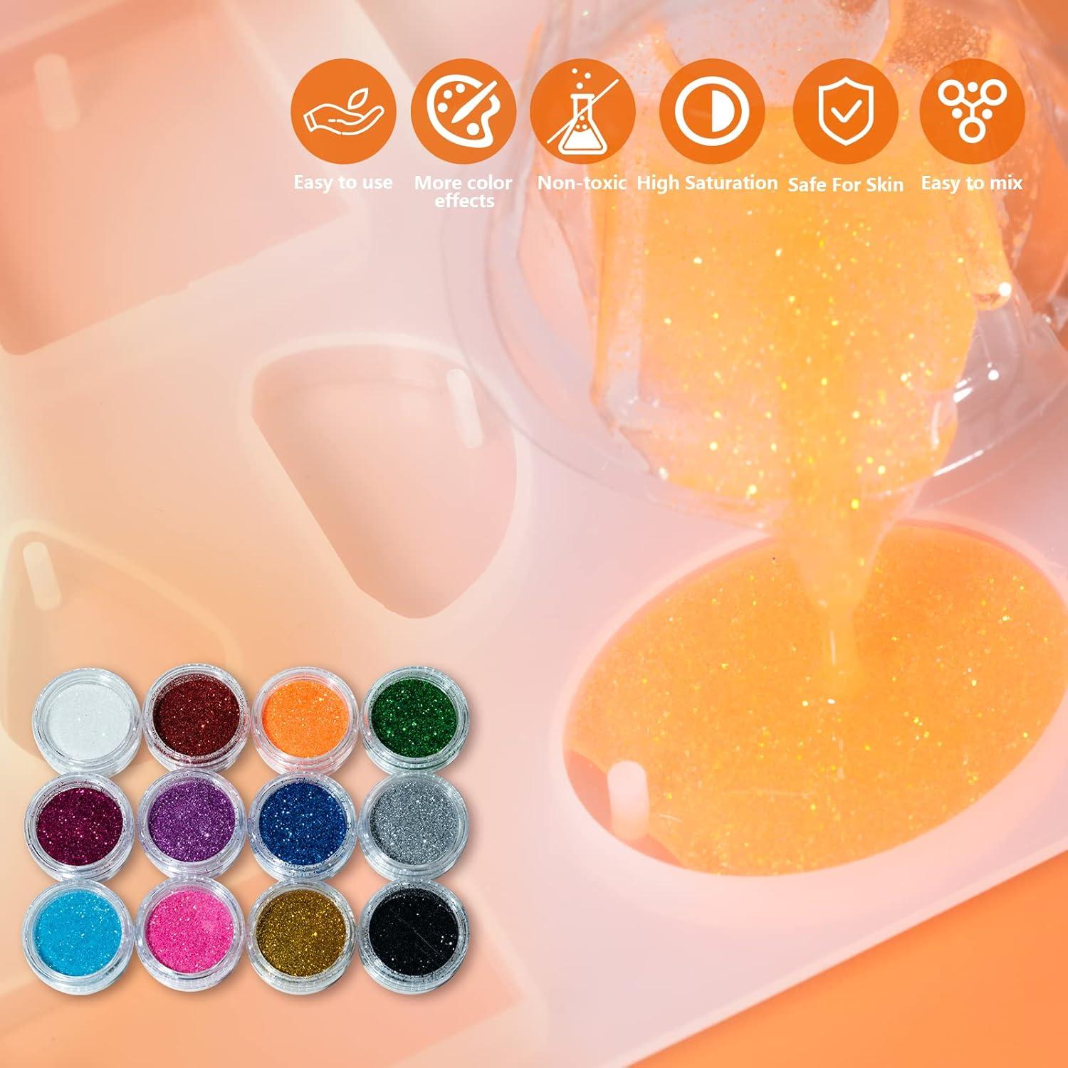 Kit de Resina UV VidaRosa con Luz - 56 Piezas para Joyería DIY