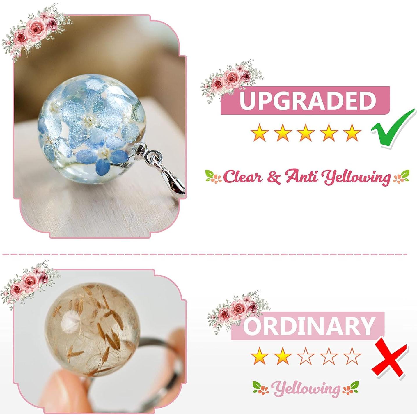 Resina Epóxica UV YIEHO 300g Cristalina Dura para Joyería