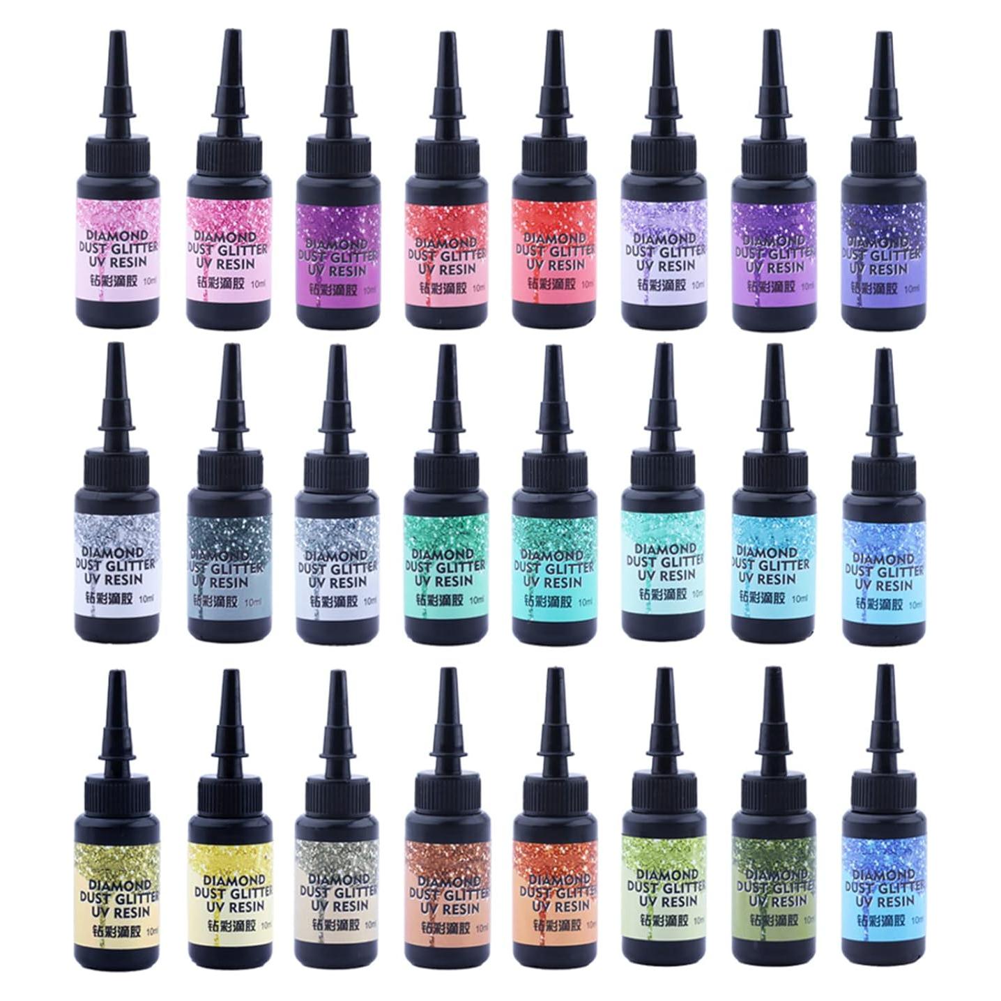 Resina UV Colorida Sin Olor DIYcraft 24 Colores 10ml