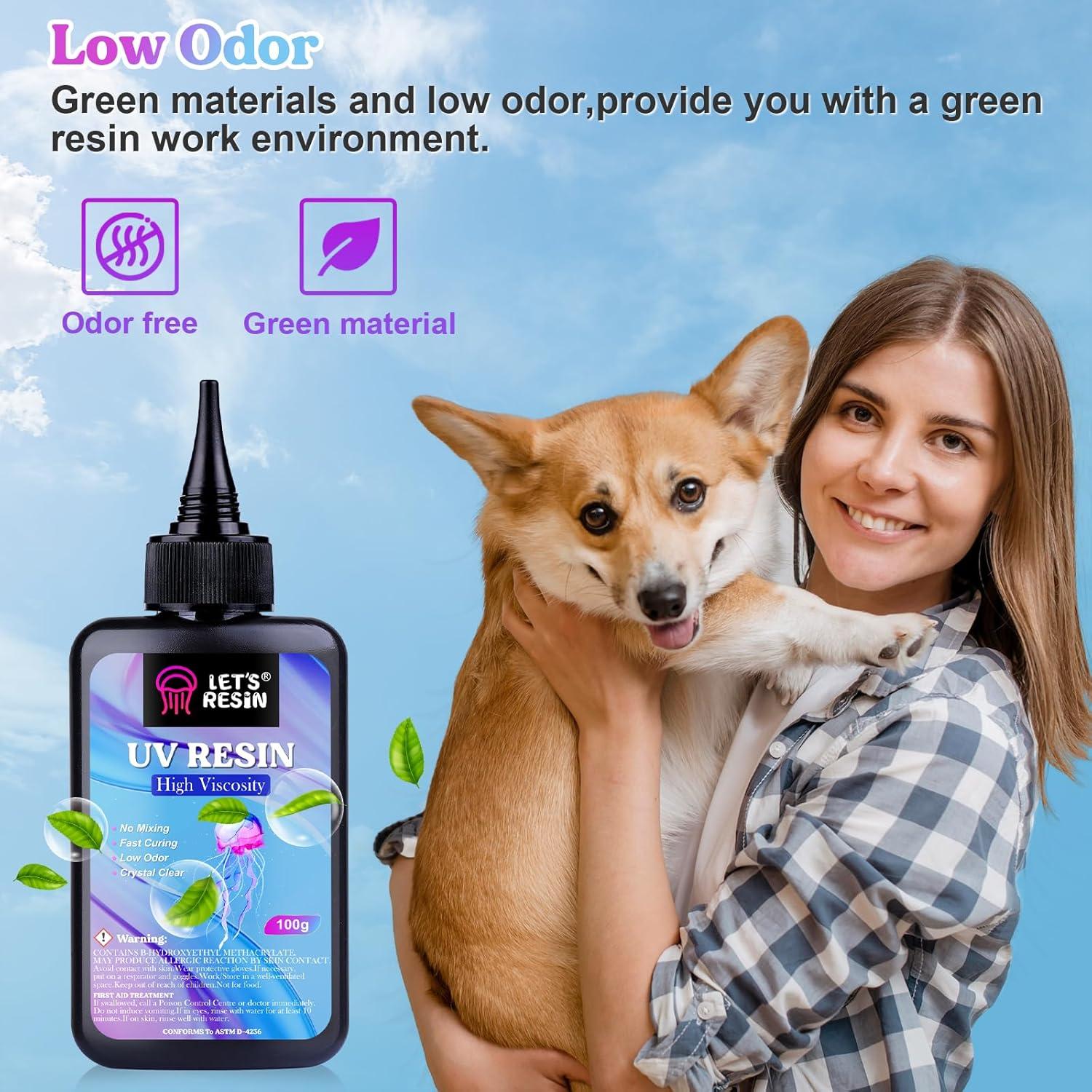 Kit de Resina UV LET'S RESIN 200g Alta Viscosidad Cristalina