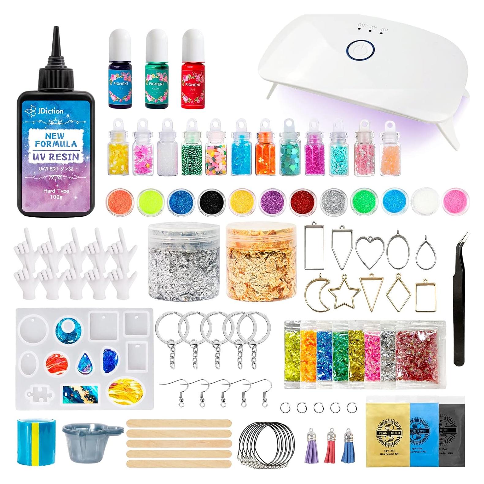 Kit de Resina UV JDiction con Luz UV y Accesorios Completo