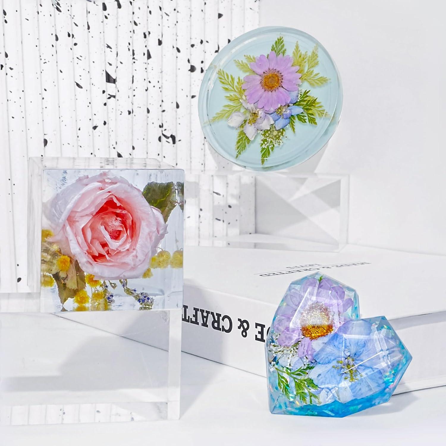 Kit de Resina Epóxica HeyClear 18 oz con Moldes y Accesorios