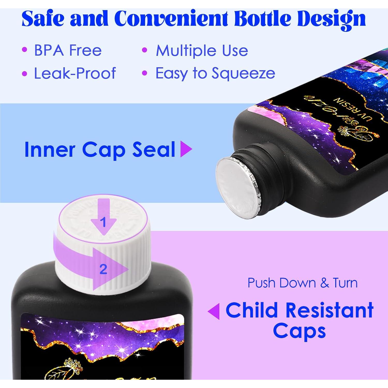 Resina UV Dura Bsrezn 300g para Joyas y Manualidades