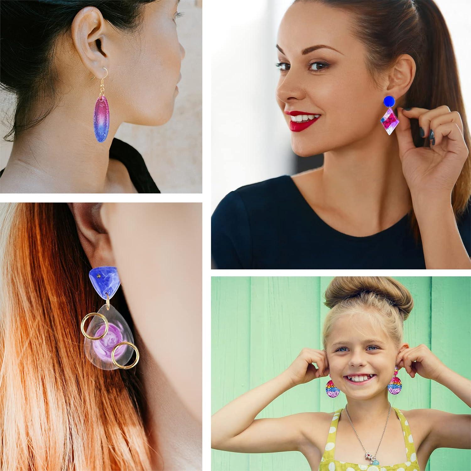 Kit de Moldes de Aretes de Resina Let's Resin 171 Pzs