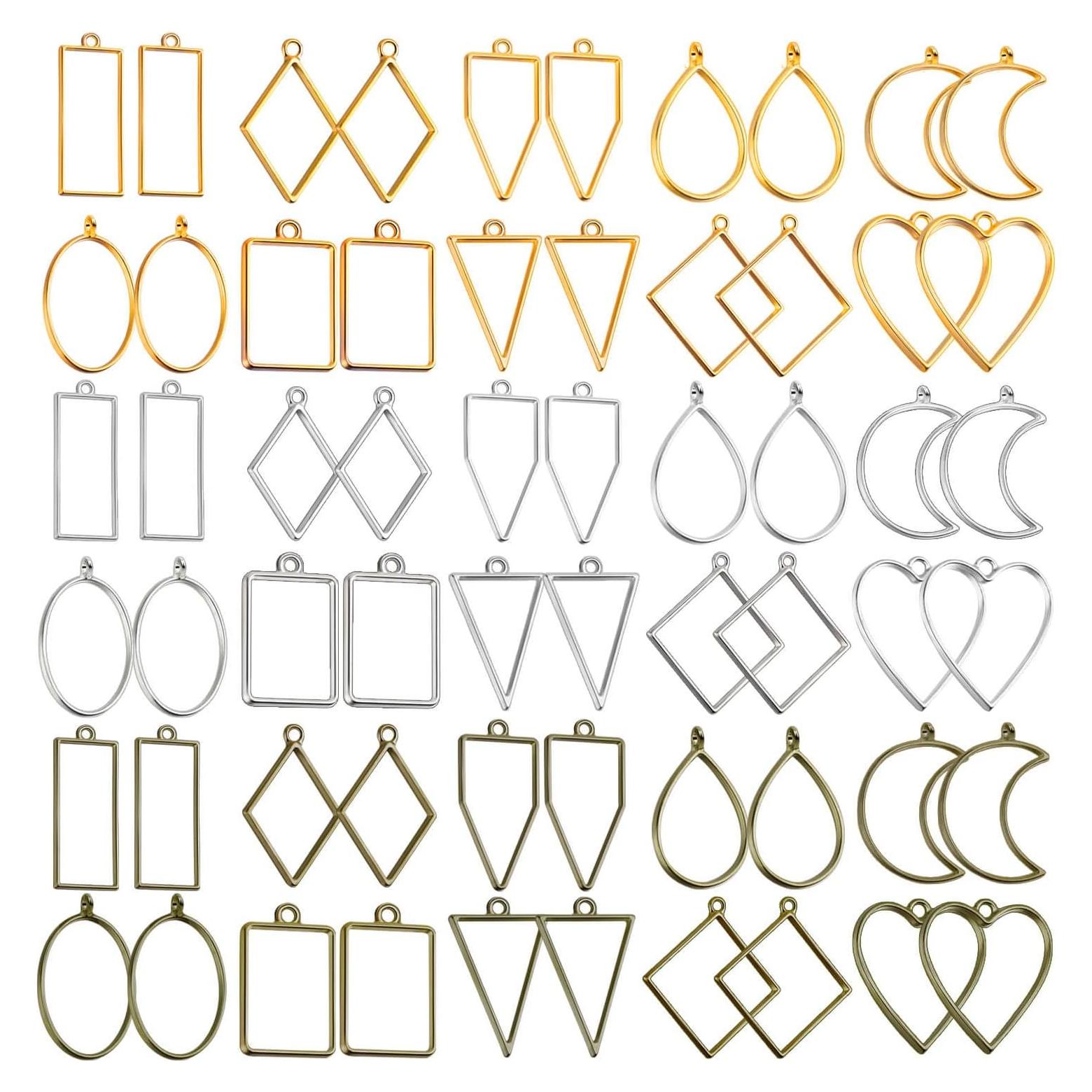 Kit de Moldes de Joyería Shynek - 60 Piezas en 10 Formas