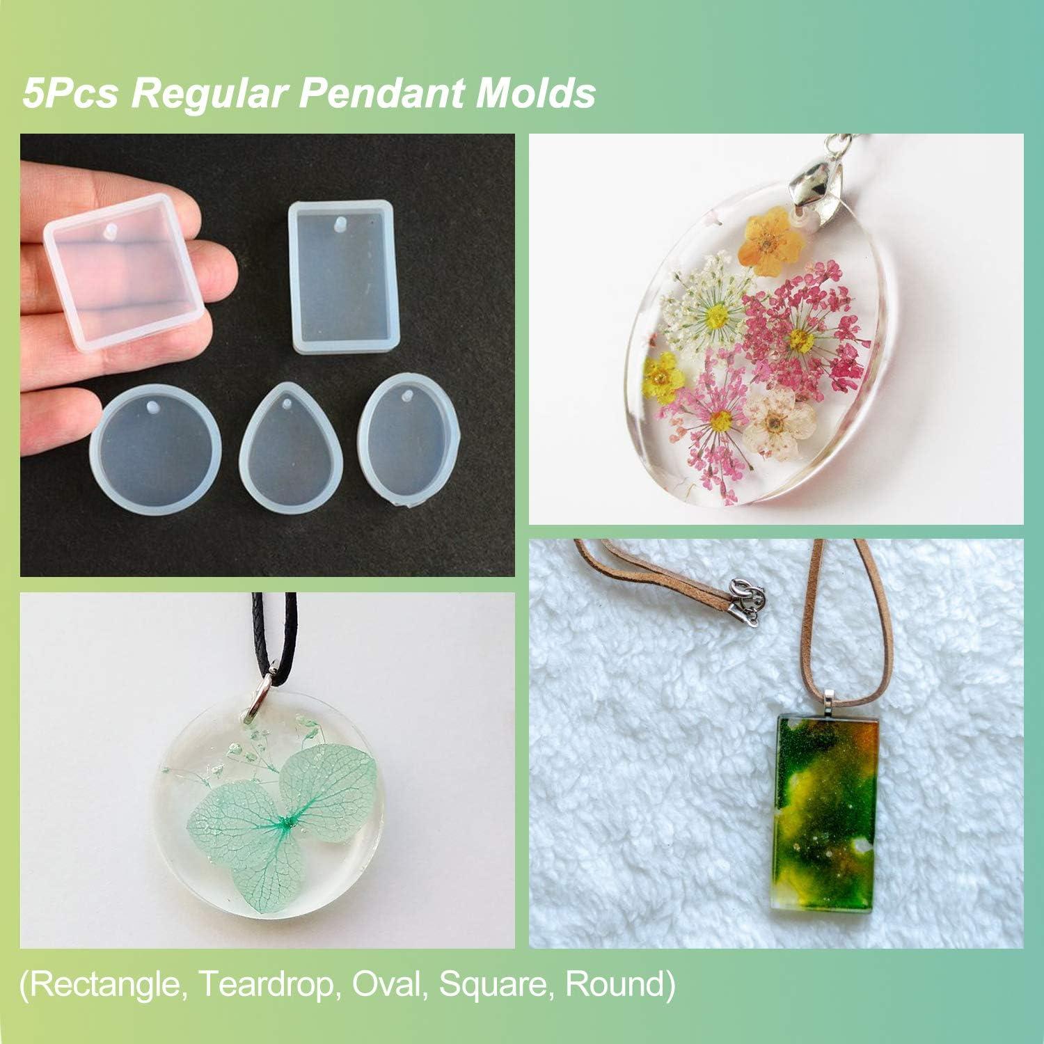 Kit de Joyería de Resina LET'S RESIN 30 Piezas Moldes Silicona