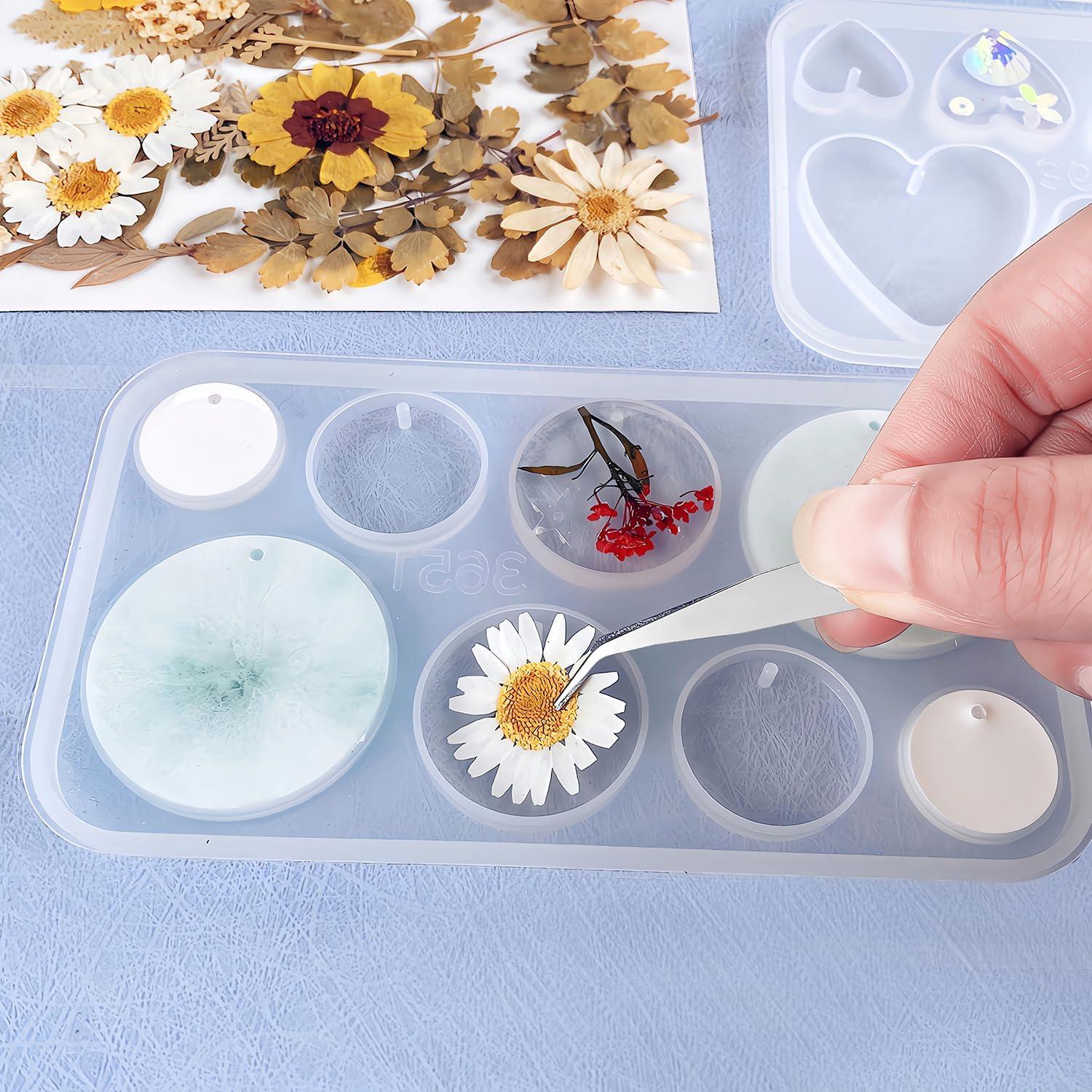 Kit de Moldes de Joyería RESIN GO 128 Pcs Silicona