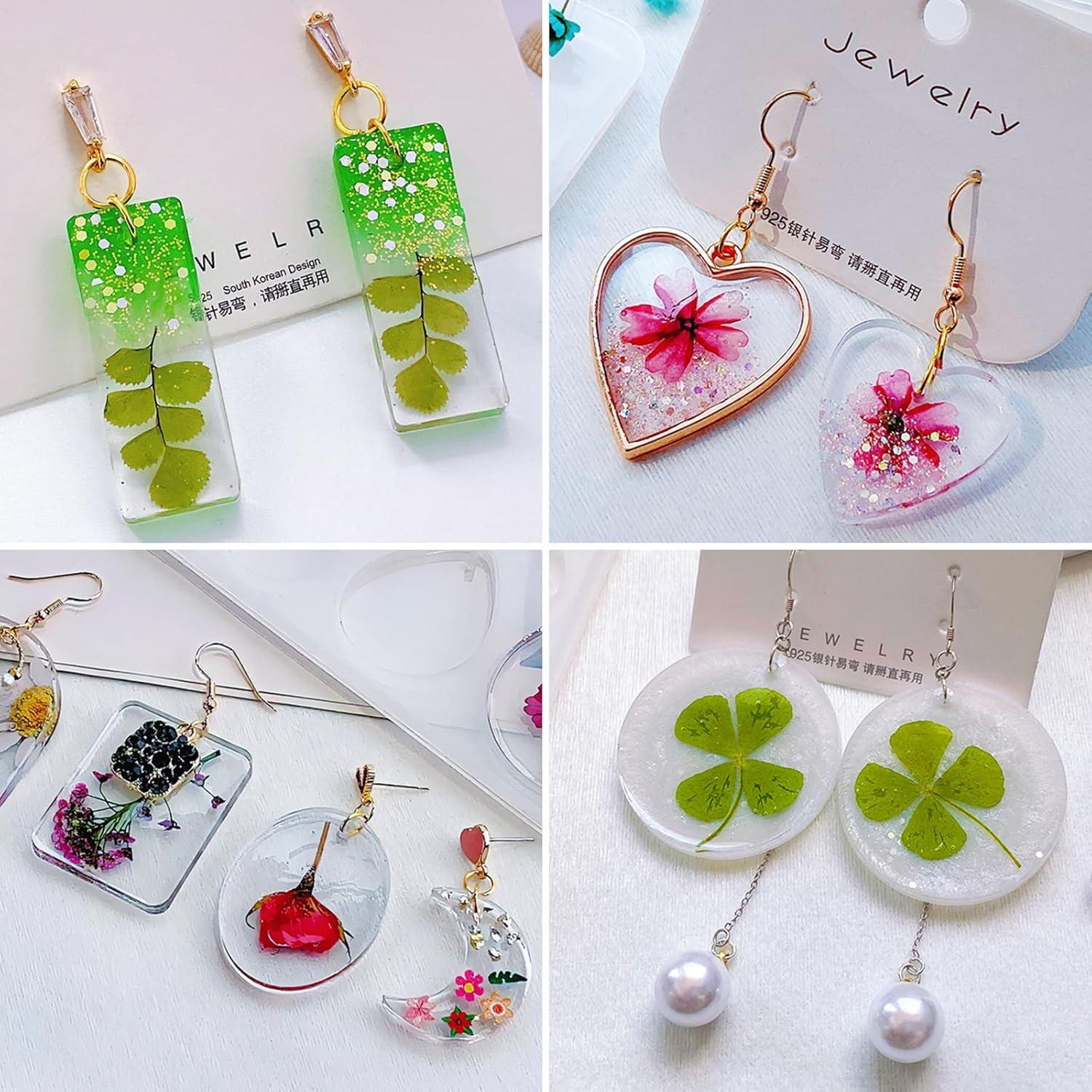 Kit de Moldes de Joyería RESIN GO 128 Pcs Silicona