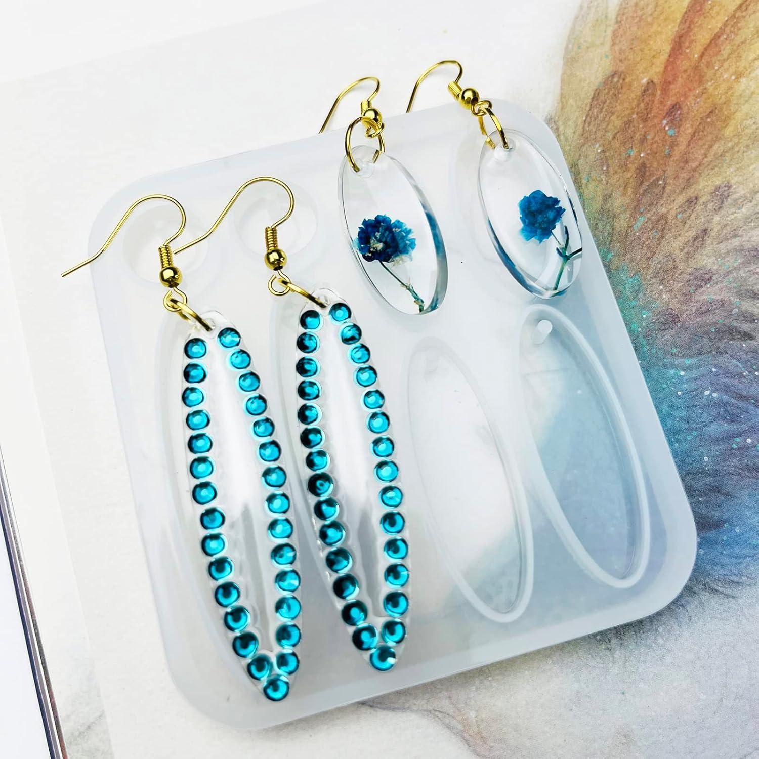 Conjunto de Moldes de Aretes de Resina Sanglow RM13 - 10 Piezas