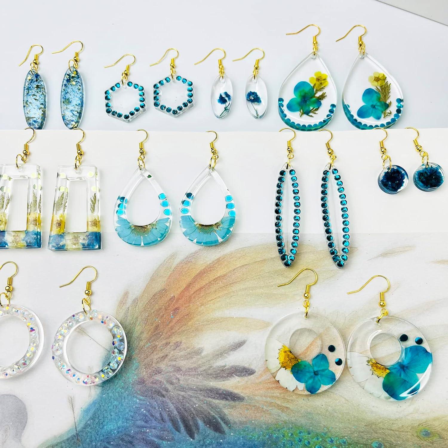 Conjunto de Moldes de Aretes de Resina Sanglow RM13 - 10 Piezas