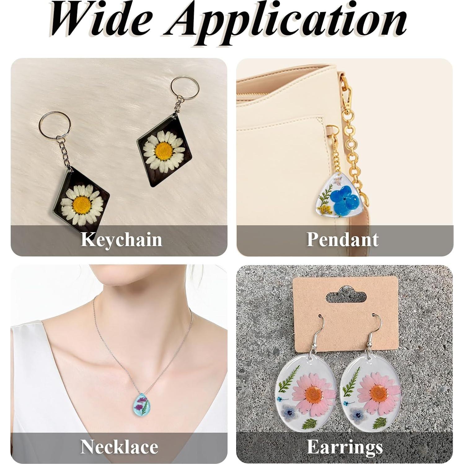 Kit de Moldes de Aretes de Resina Roxjaejae 46 Piezas