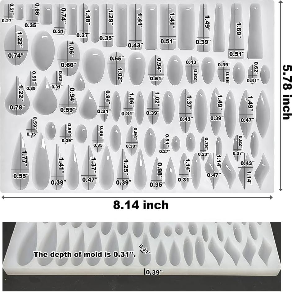 Moldes de Silicona para Joyería ResinWorld - 41 Formas
