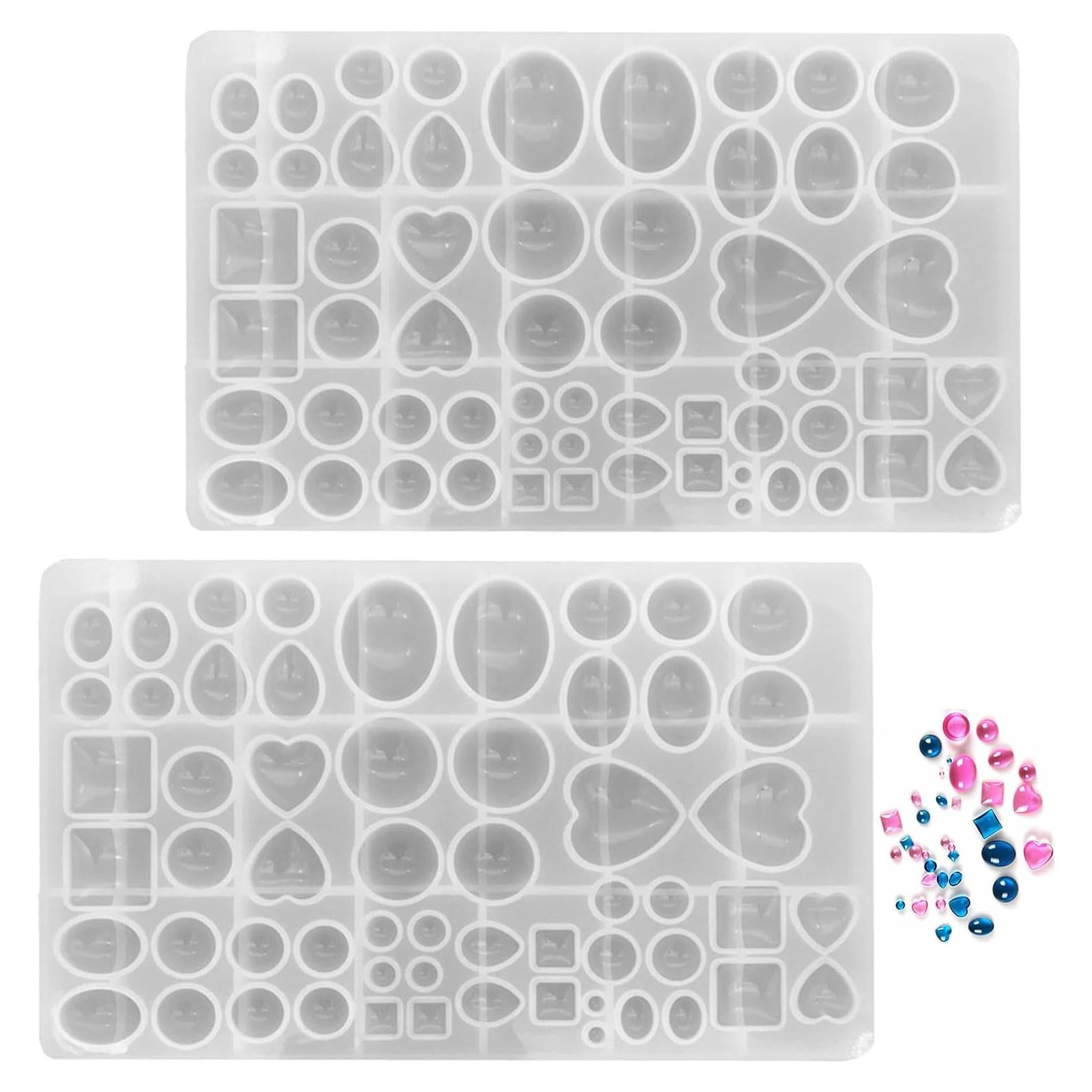 Molde de Joyas de Silicona DD-life 2 Pcs para Manualidades