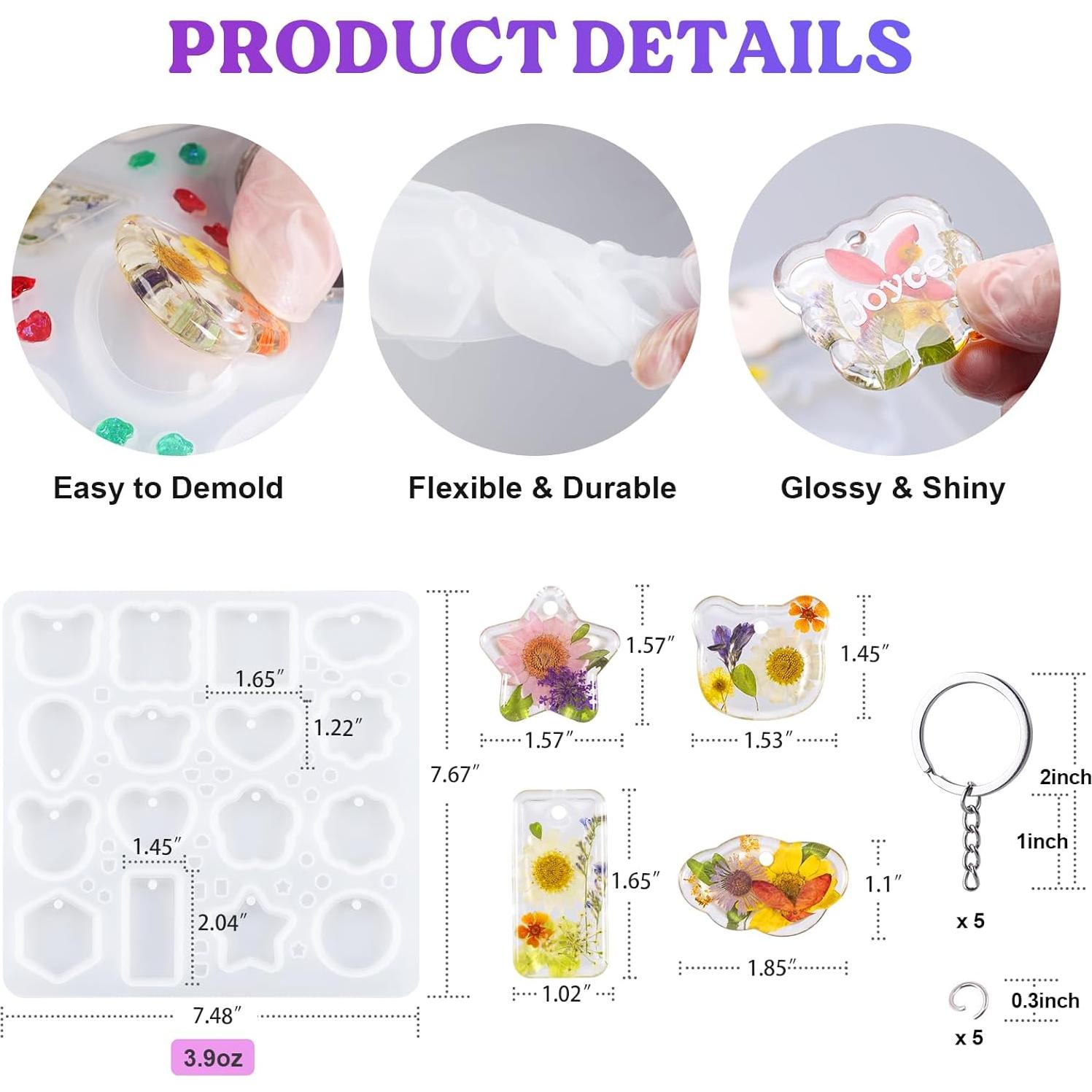 Moldes de Silicona para Joyería LET'S RESIN - 16 Cavidades