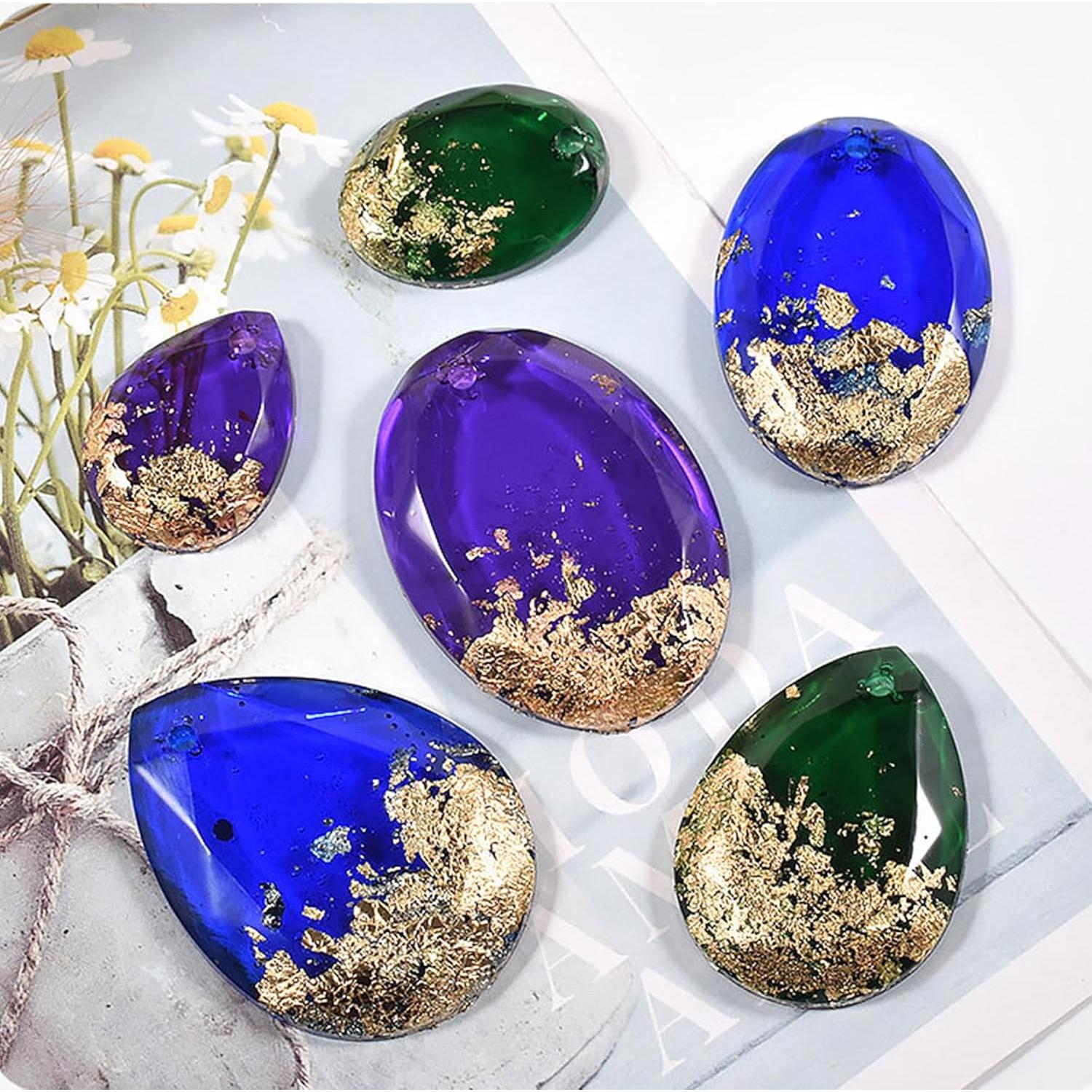 Moldes de Joyería de Silicona Ysqool Ovalados 6 Cavidades