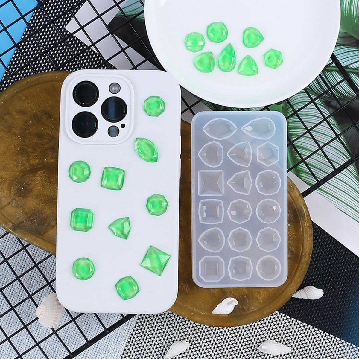 4 Moldes de Silicona KuuGuu para Joyería DIY - Ovalados y Redondos