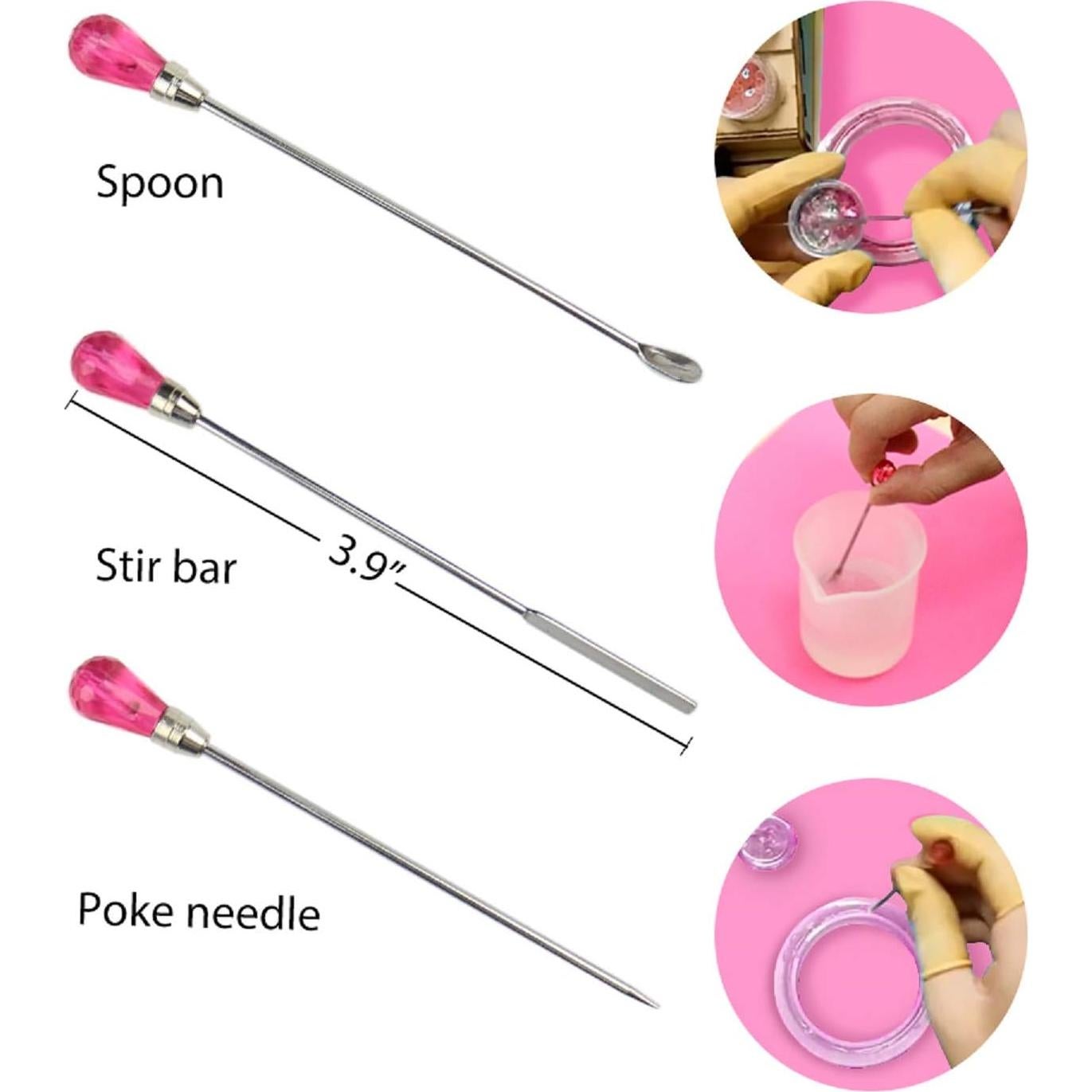 Kit de Joyería de Resina LET'S RESIN - 16 Moldes y Herramientas