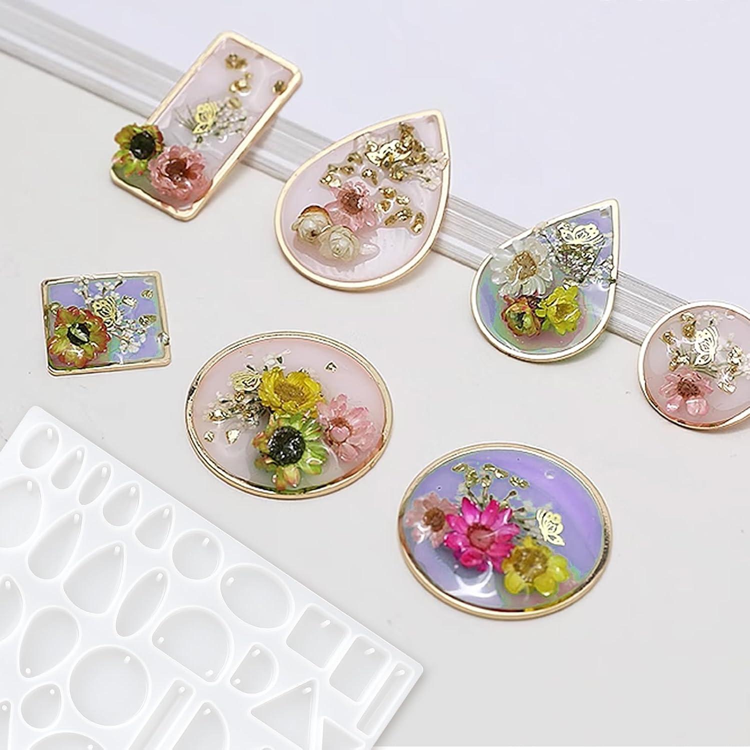 Moldes de Silicona para Joyería de Resina 38 Formas Salbsever