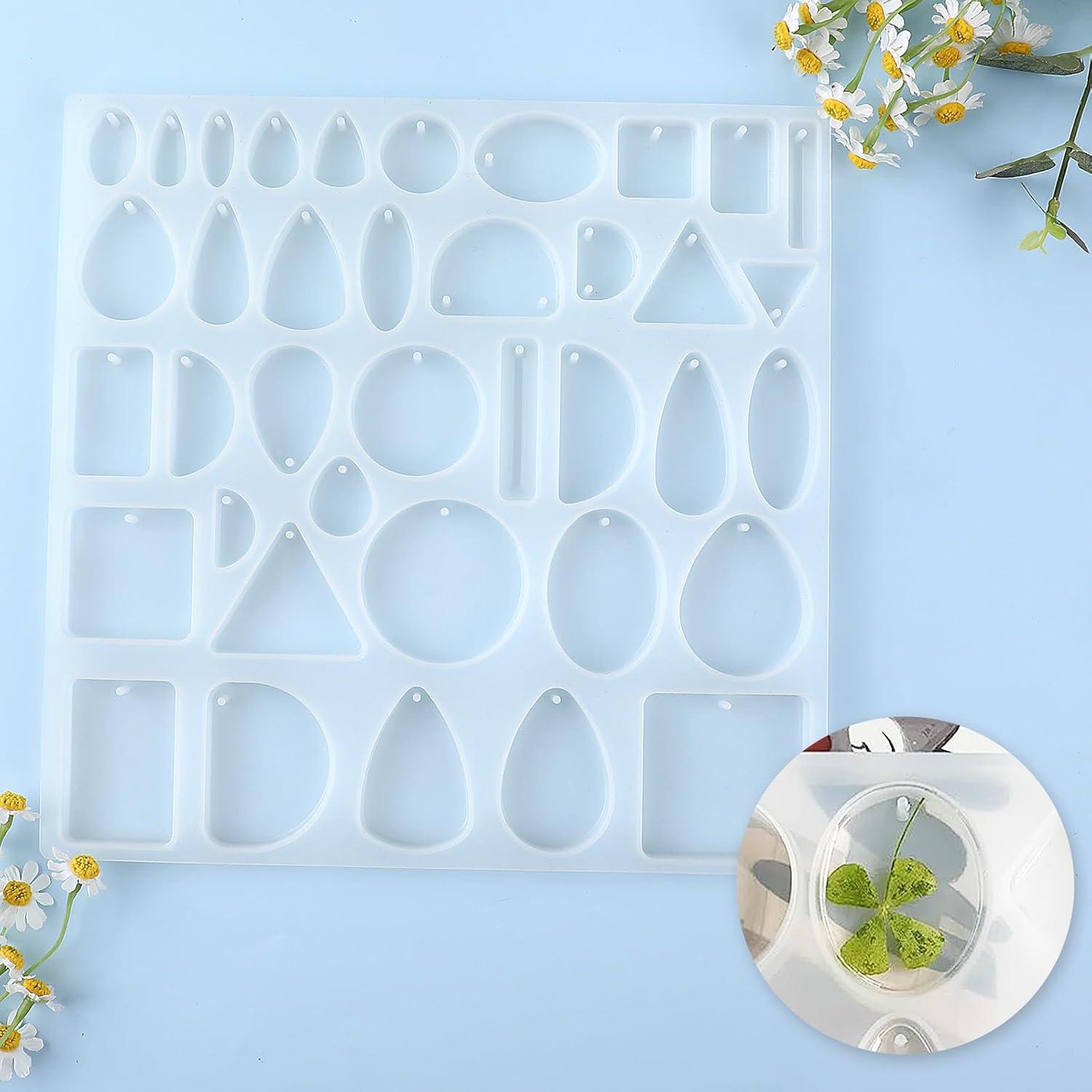 Moldes de Silicona para Joyería de Resina 38 Formas Salbsever