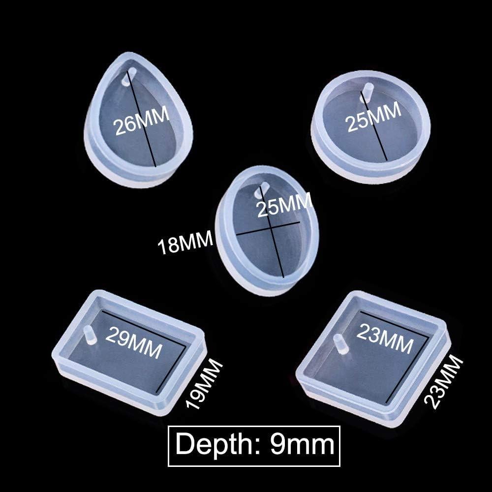 20 Moldes de Silicona para Joyería TuNan - 5 Estilos