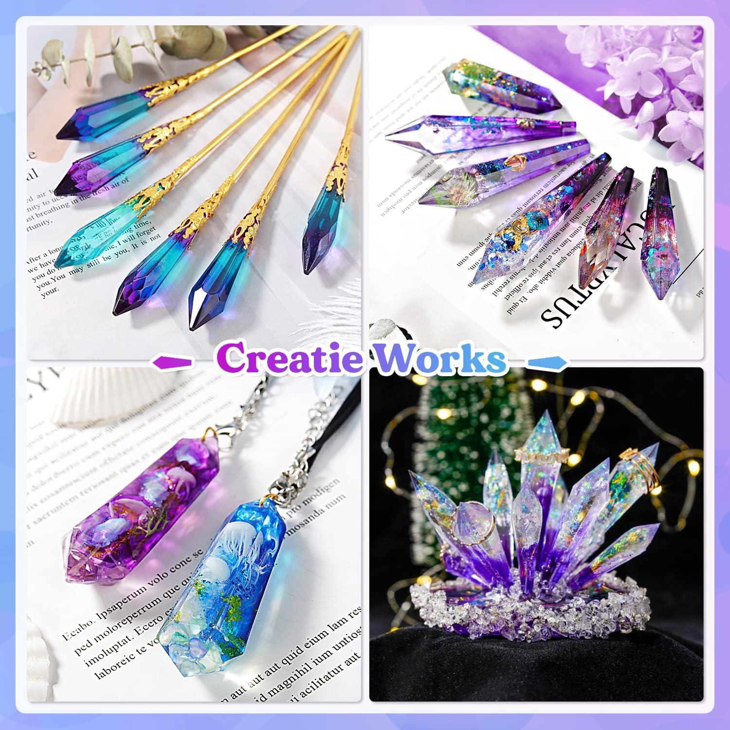 Moldes de Resina LET'S RESIN 18 Piezas para Joyería de Cristal