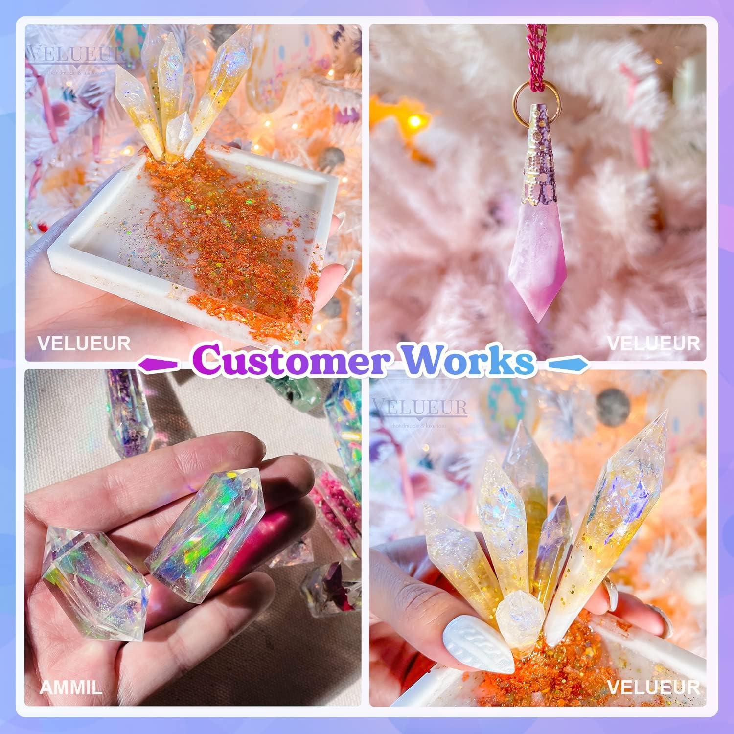 Moldes de Resina LET'S RESIN 18 Piezas para Joyería de Cristal