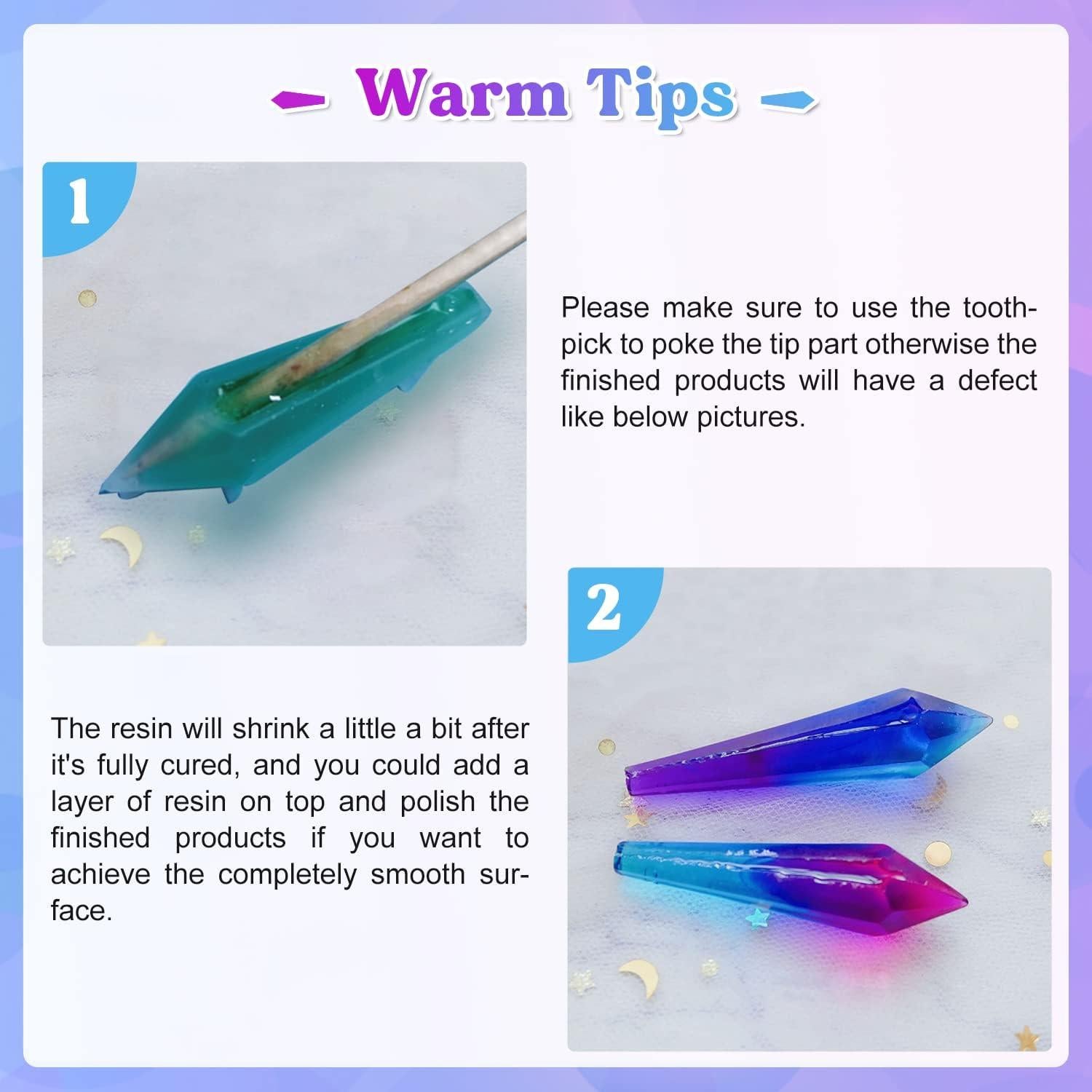 Moldes de Resina LET'S RESIN 18 Piezas para Joyería de Cristal