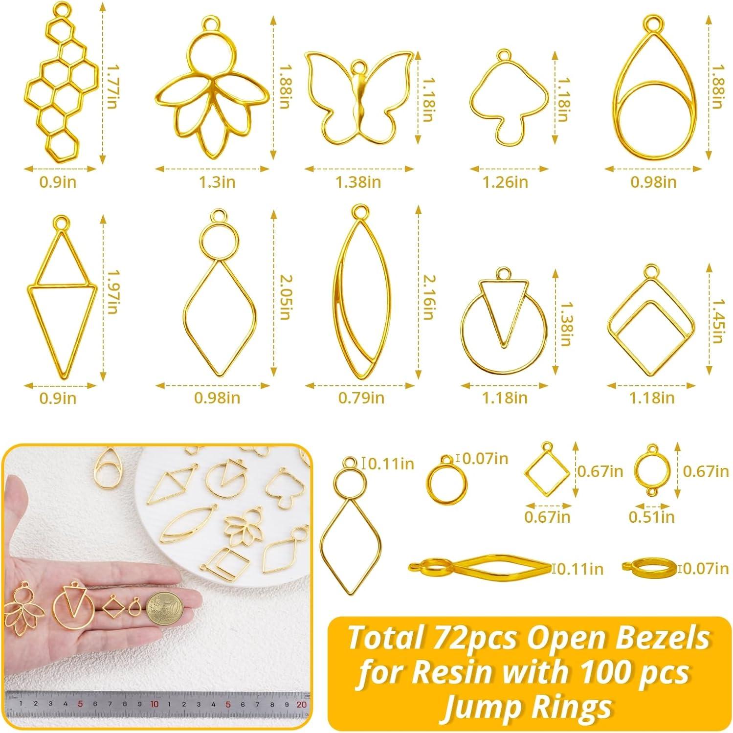 Kit de Joyería de Resina LET'S RESIN 172 Pzs con Anillos