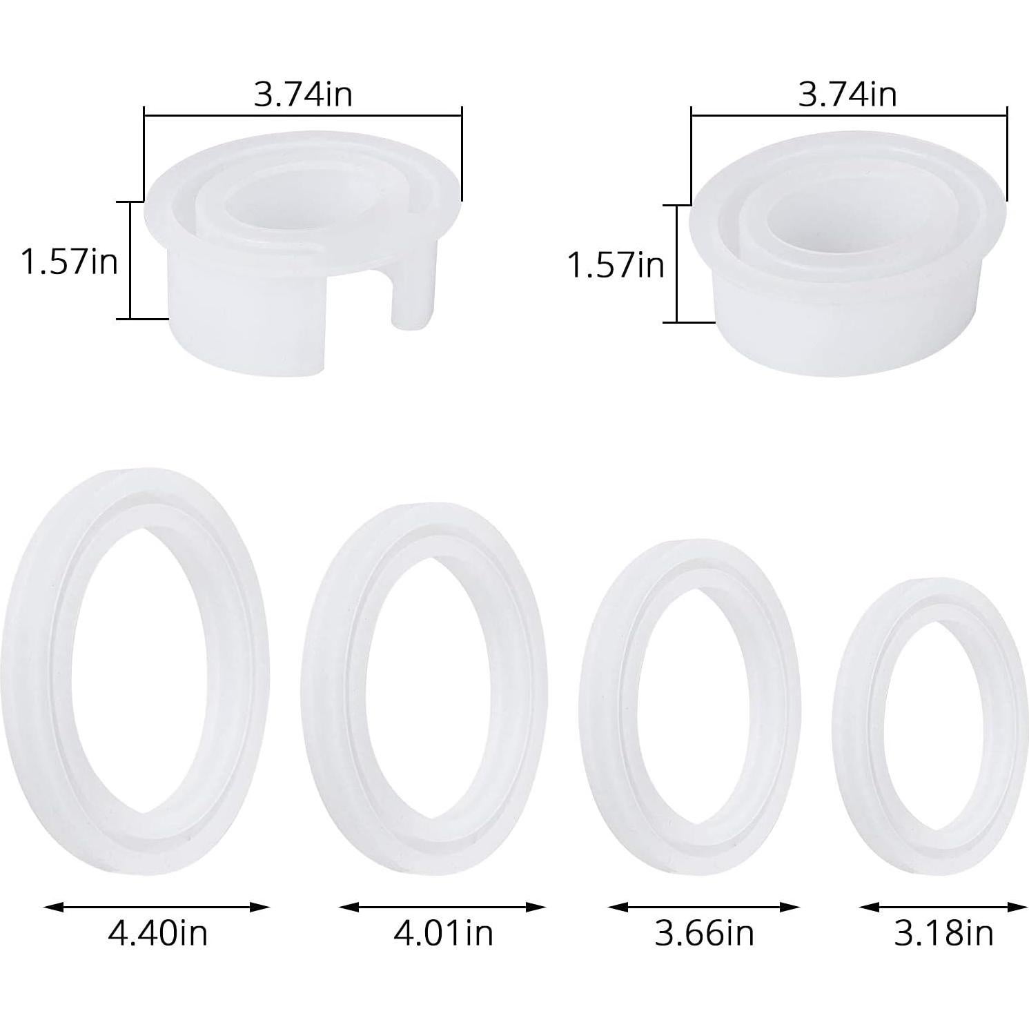 Moldes de Silicona para Pulsera Gartful 6 Piezas DIY