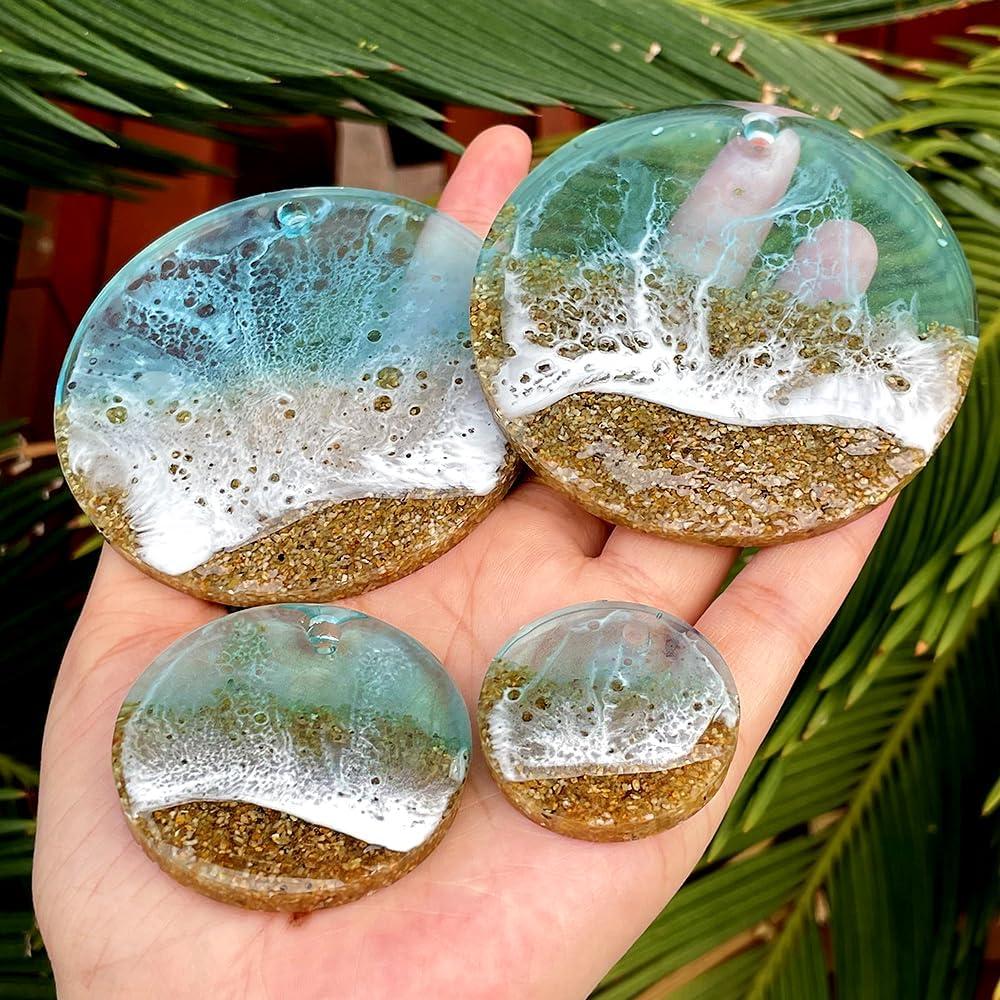 Set de 3 Moldes de Silicona Redondos ResinWorld - Blanco